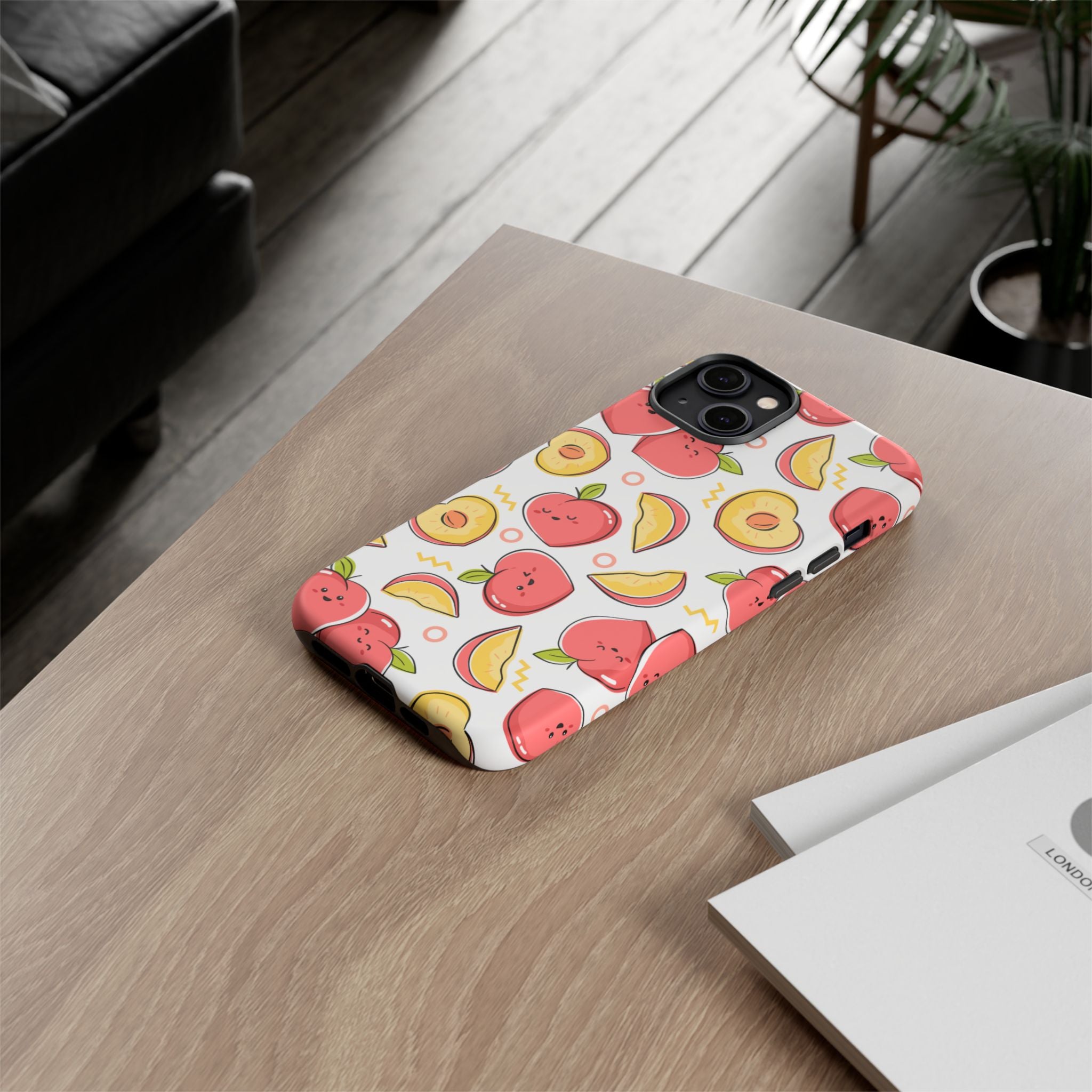 Phone Cases - Peach Patterned Tough Cases