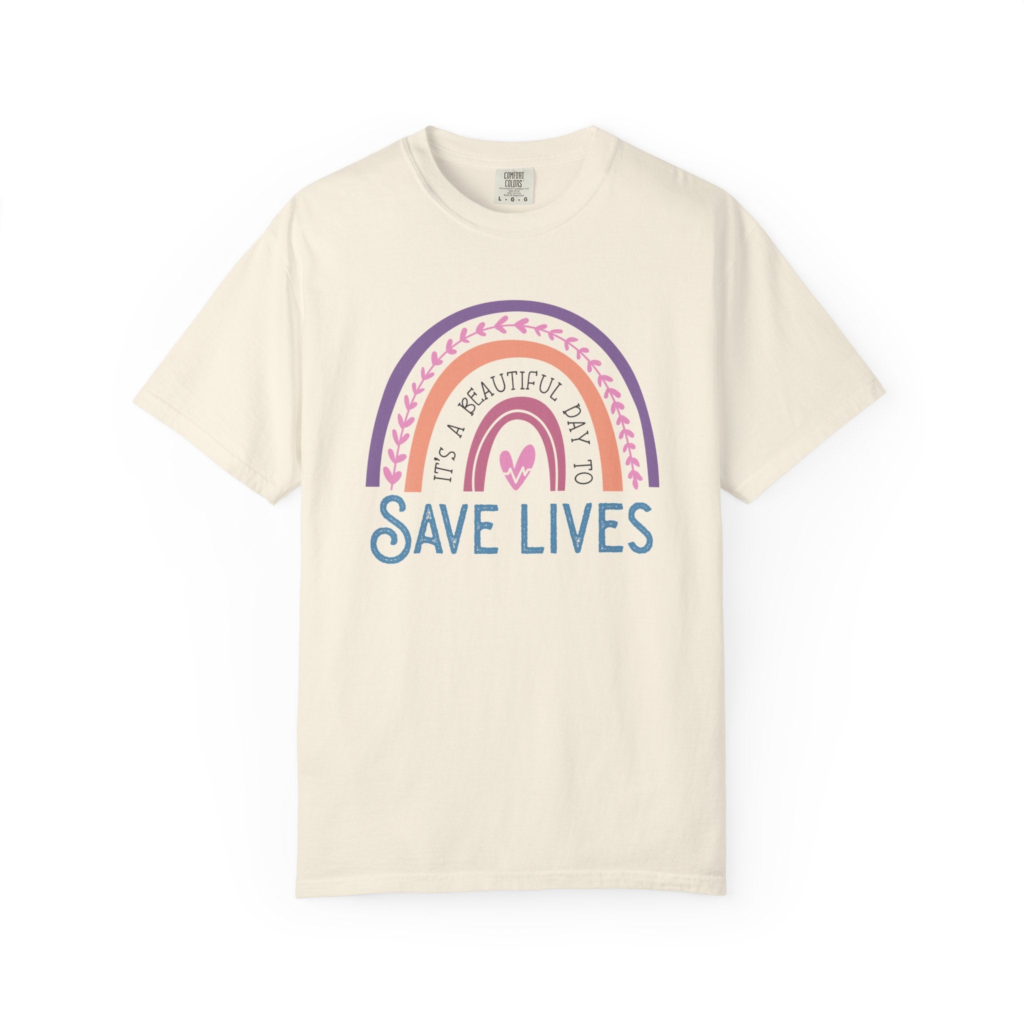 Save Lives Rainbow Nurse T-Shirt