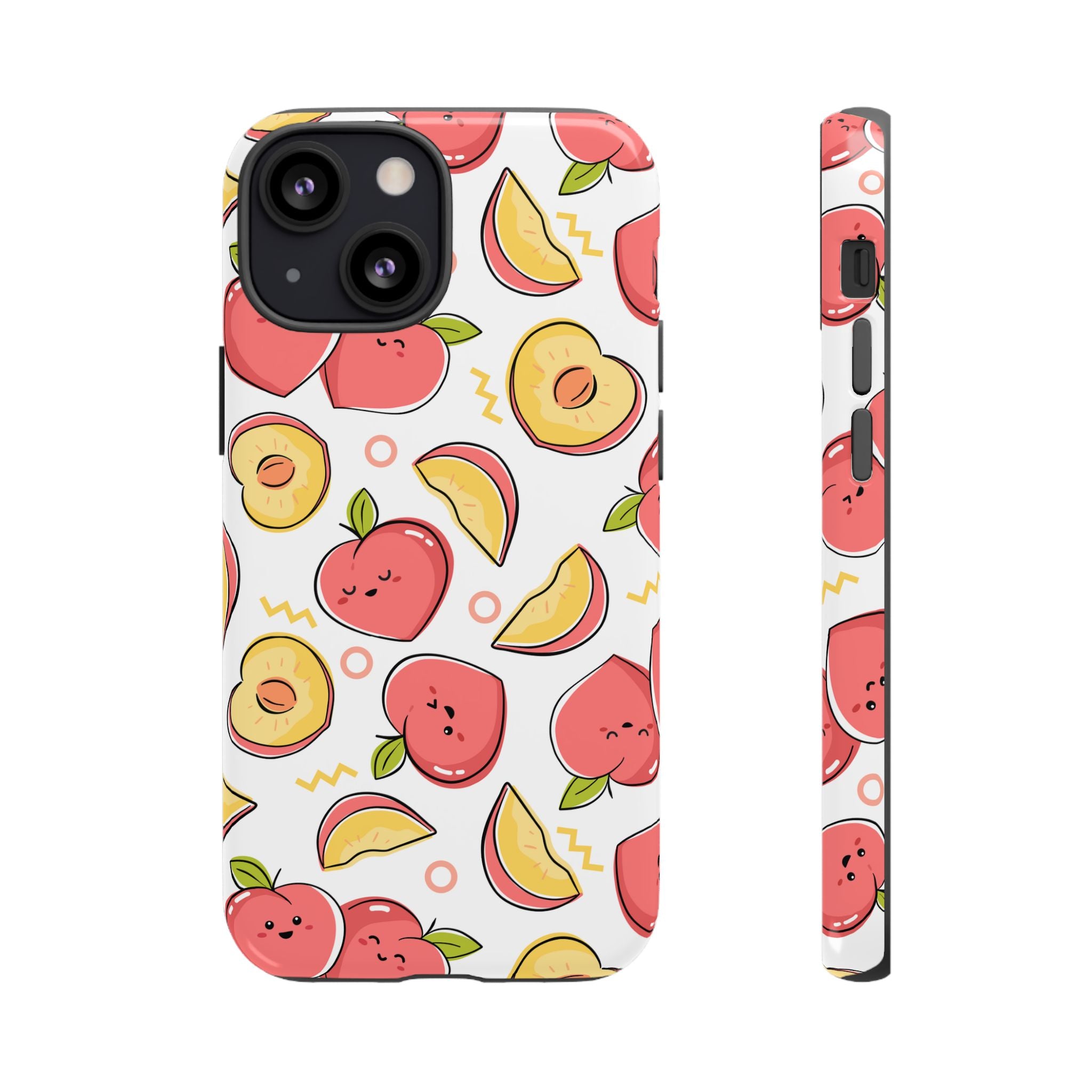 Phone Cases - Peach Patterned Tough Cases