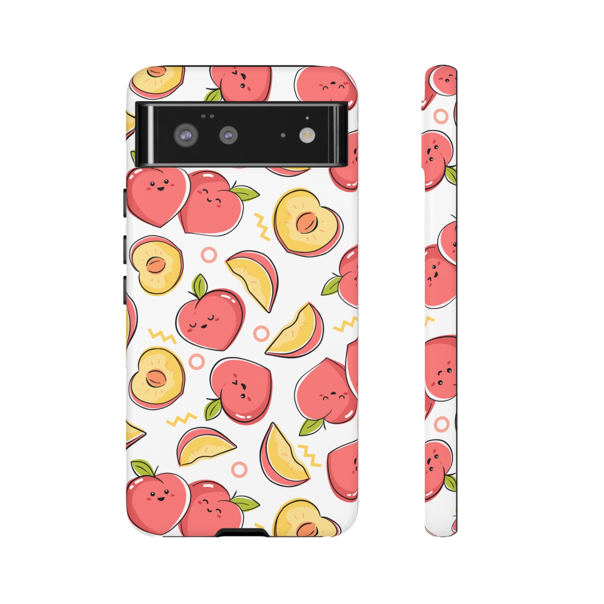 Phone Cases - Peach Patterned Tough Cases