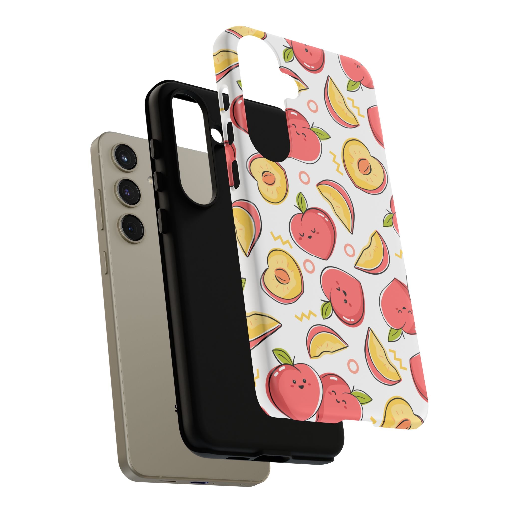 Phone Cases - Peach Patterned Tough Cases
