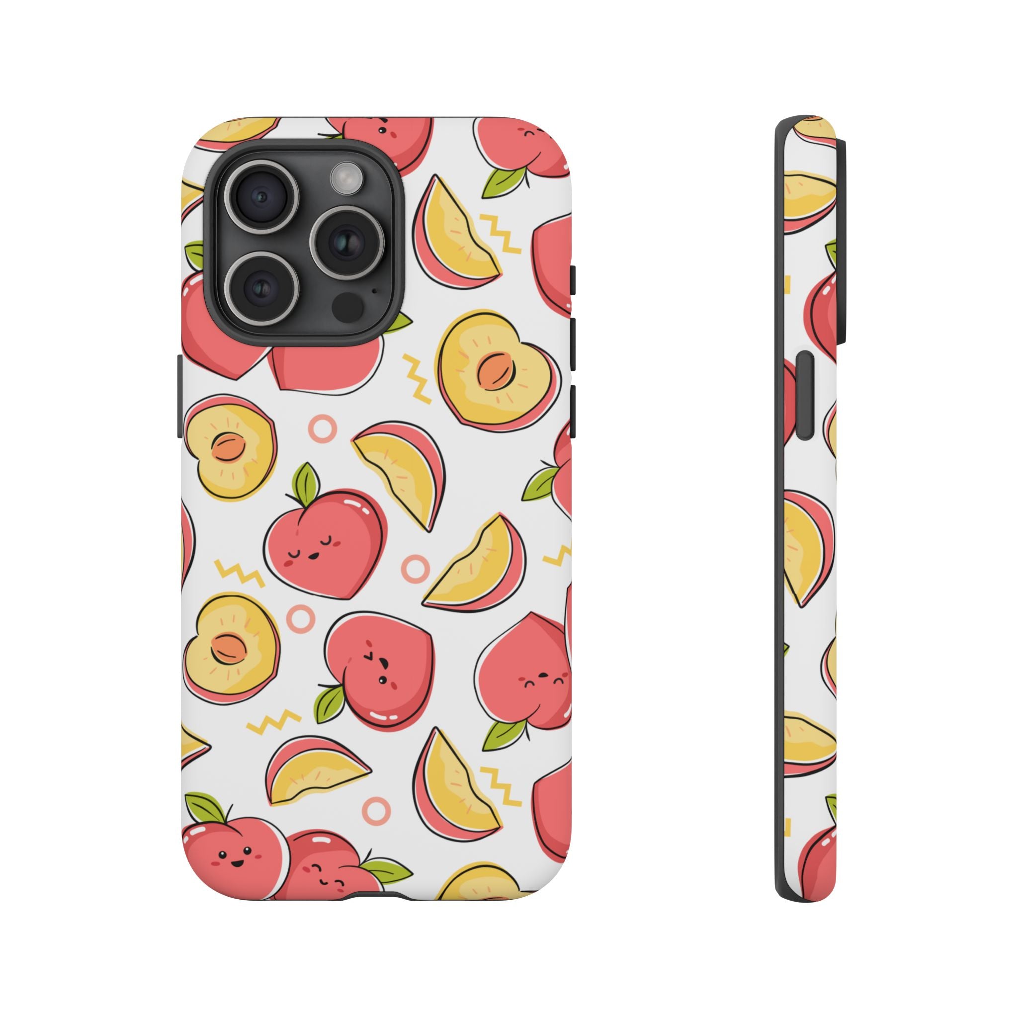 Phone Cases - Peach Patterned Tough Cases