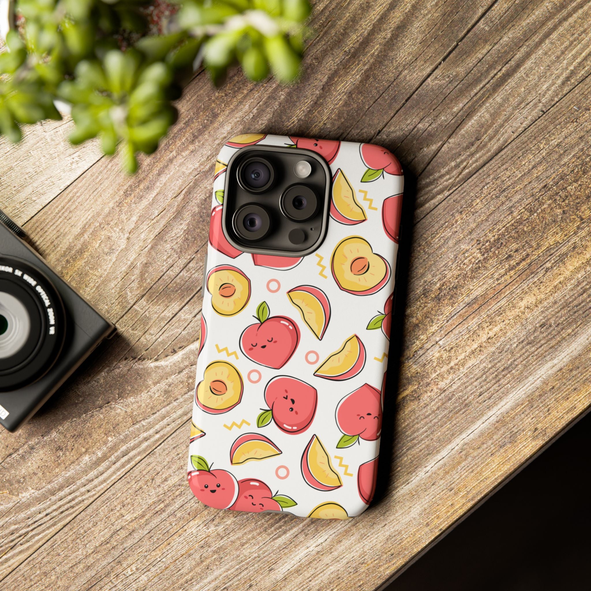 Phone Cases - Peach Patterned Tough Cases