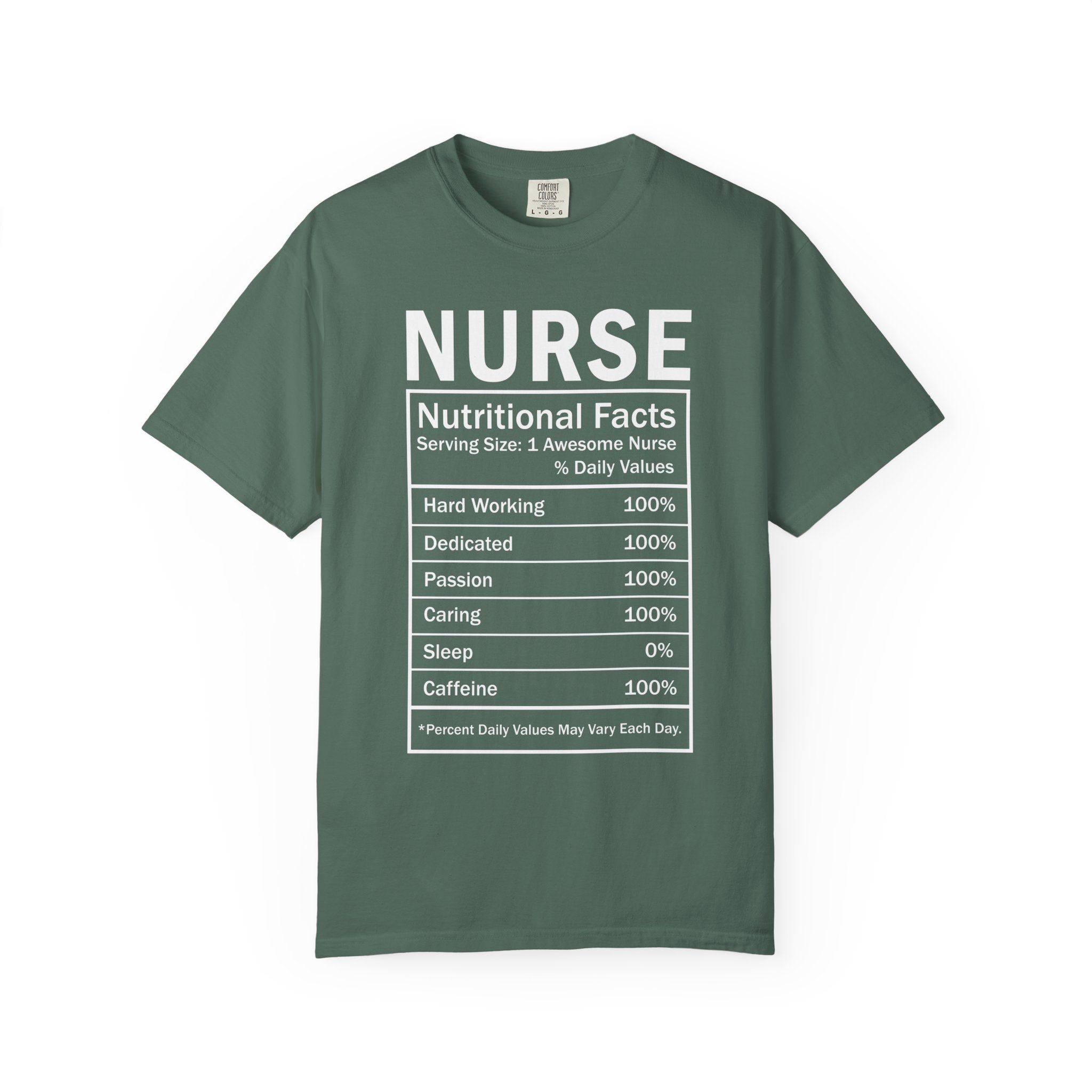 Nurse Nutritional Facts T-shirt