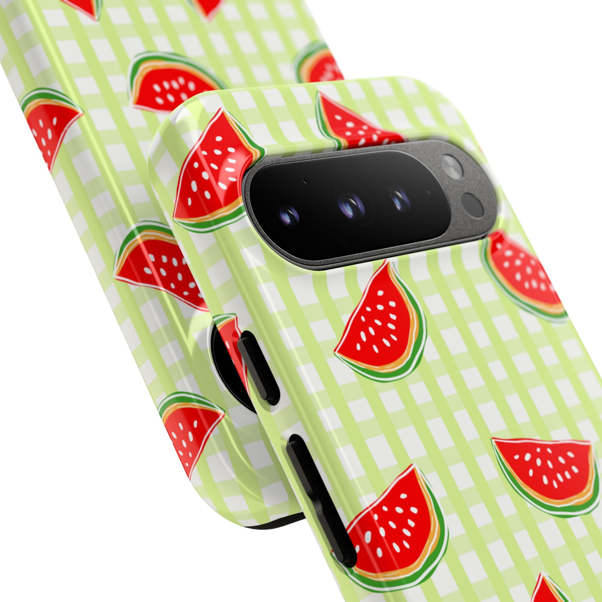 Green Plaided Pattern Watermelon