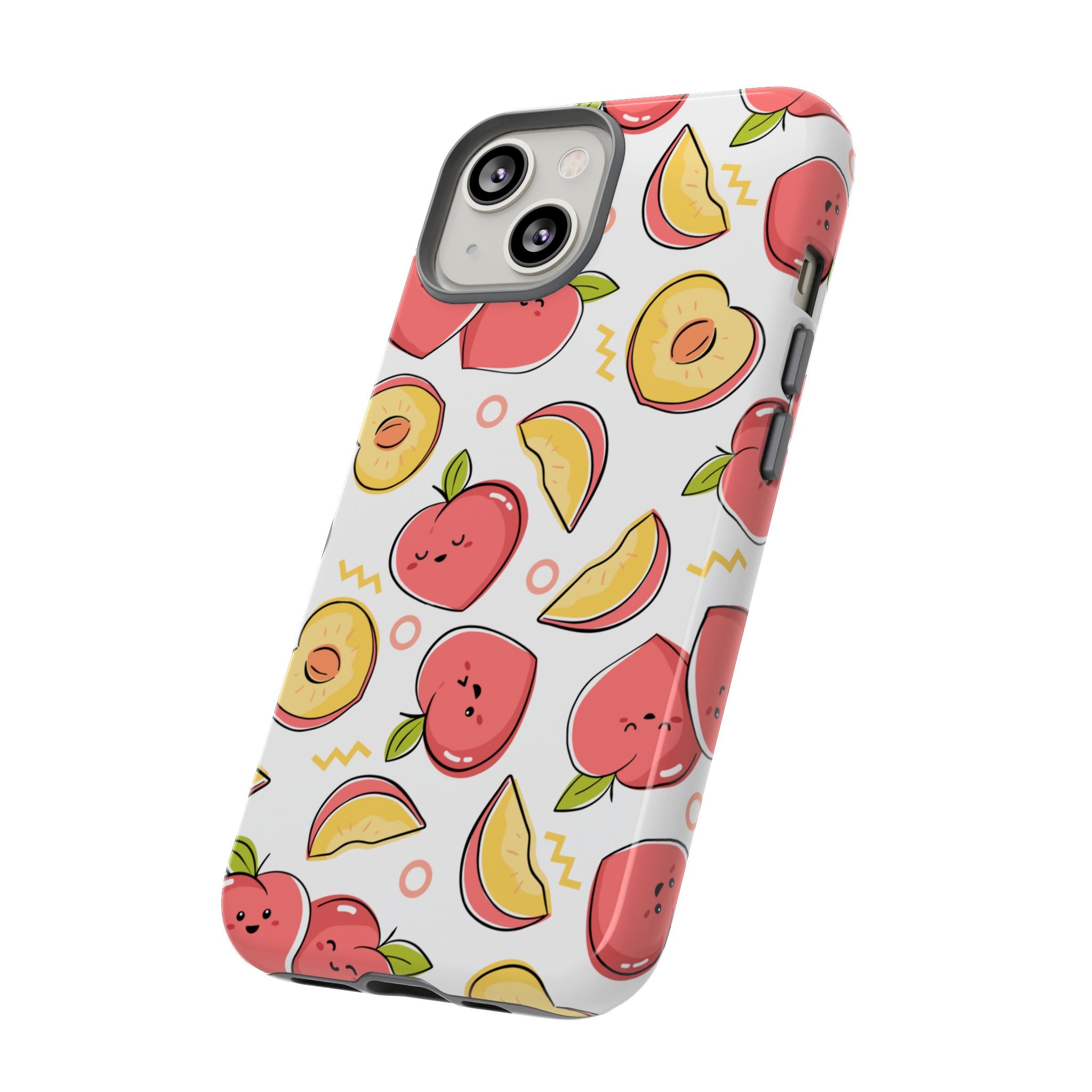 Phone Cases - Peach Patterned Tough Cases