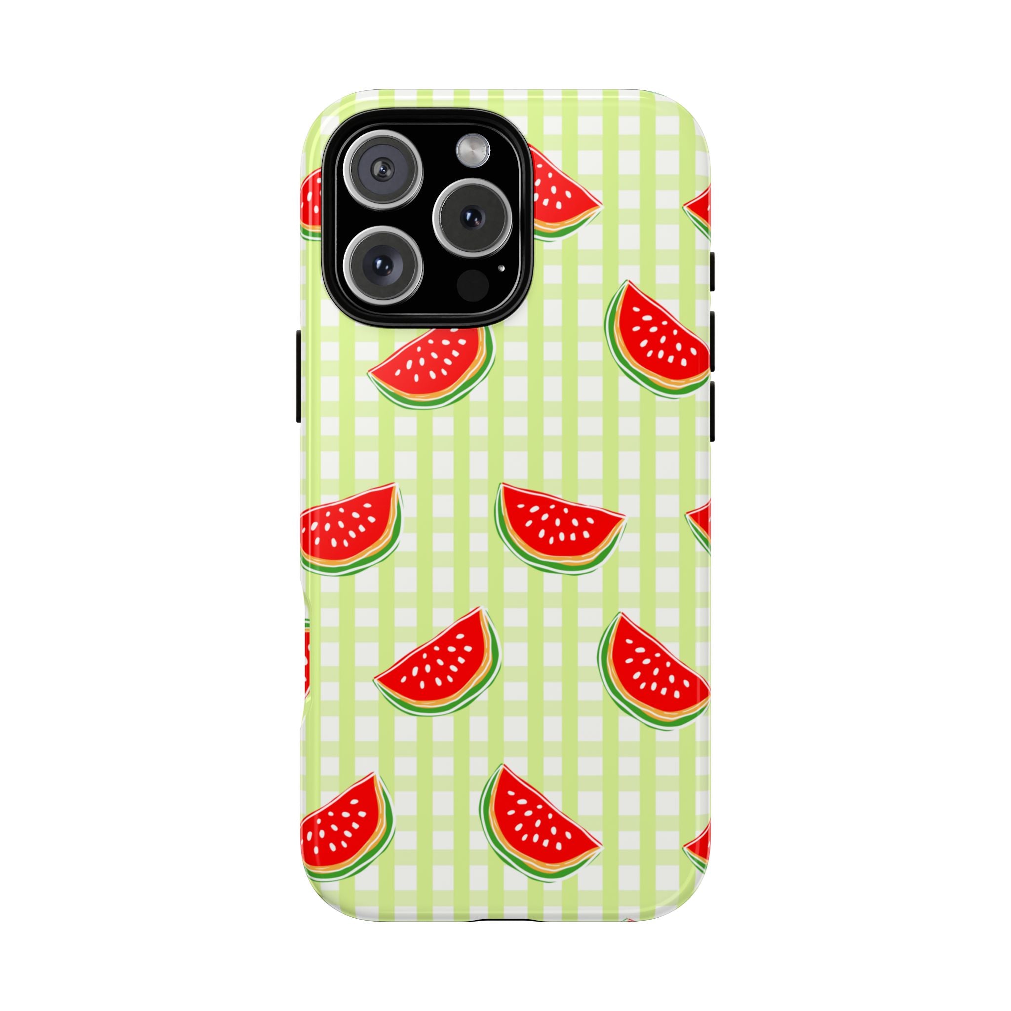Green Plaided Pattern Watermelon