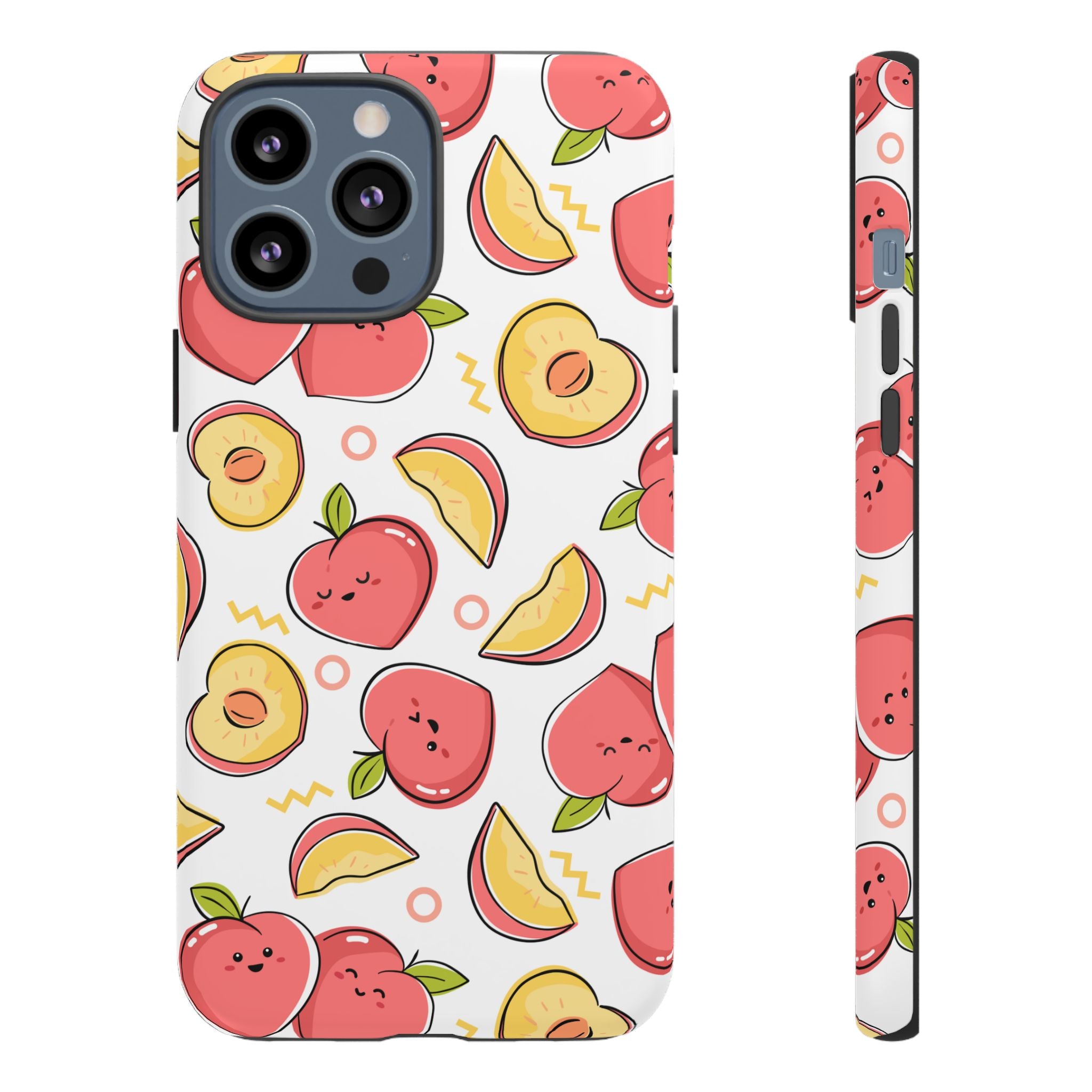 Phone Cases - Peach Patterned Tough Cases