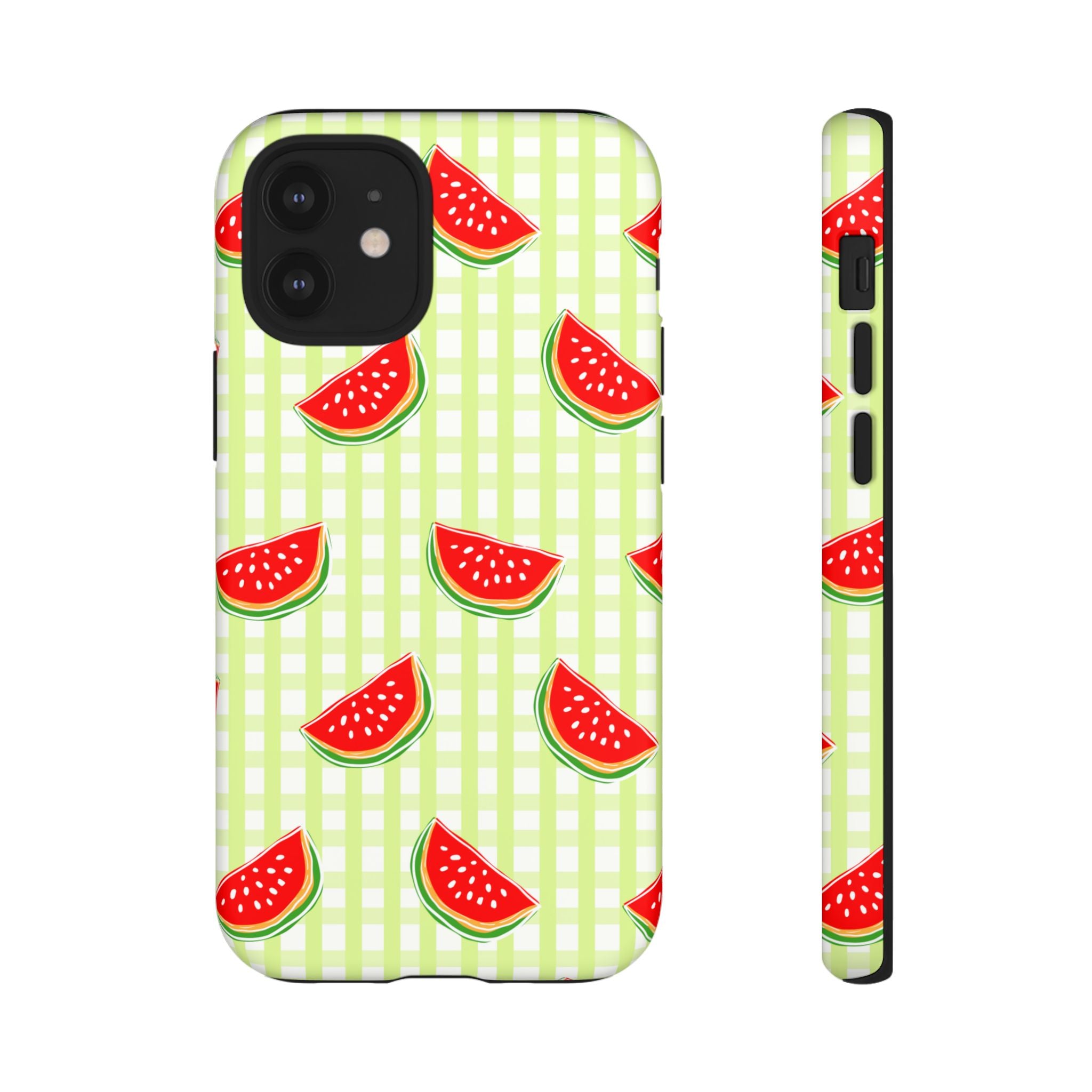 Green Plaided Pattern Watermelon