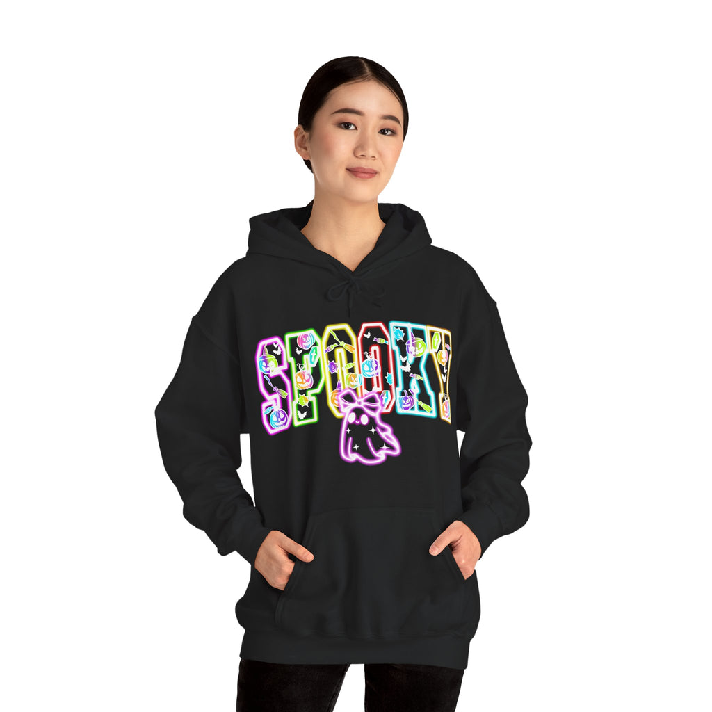 Spooky Neon Hoodie for Halloween