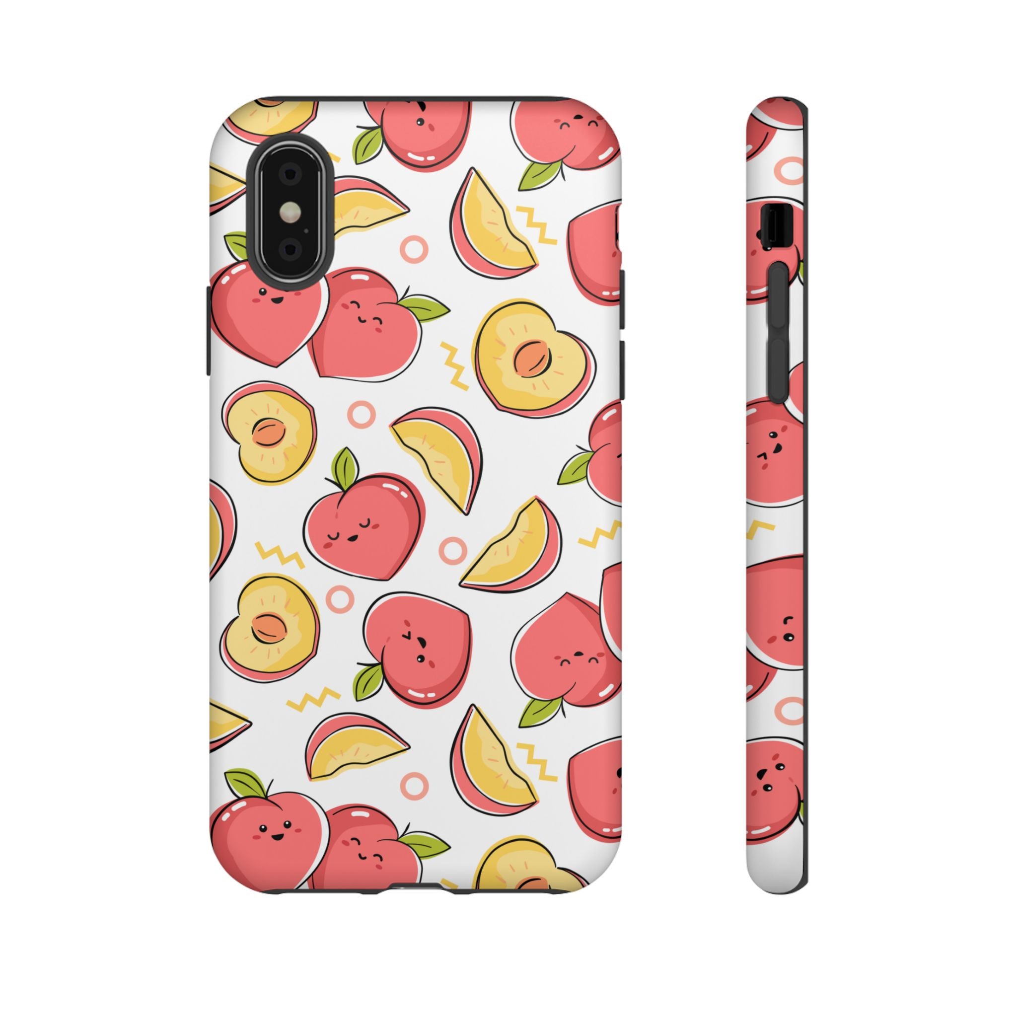 Phone Cases - Peach Patterned Tough Cases