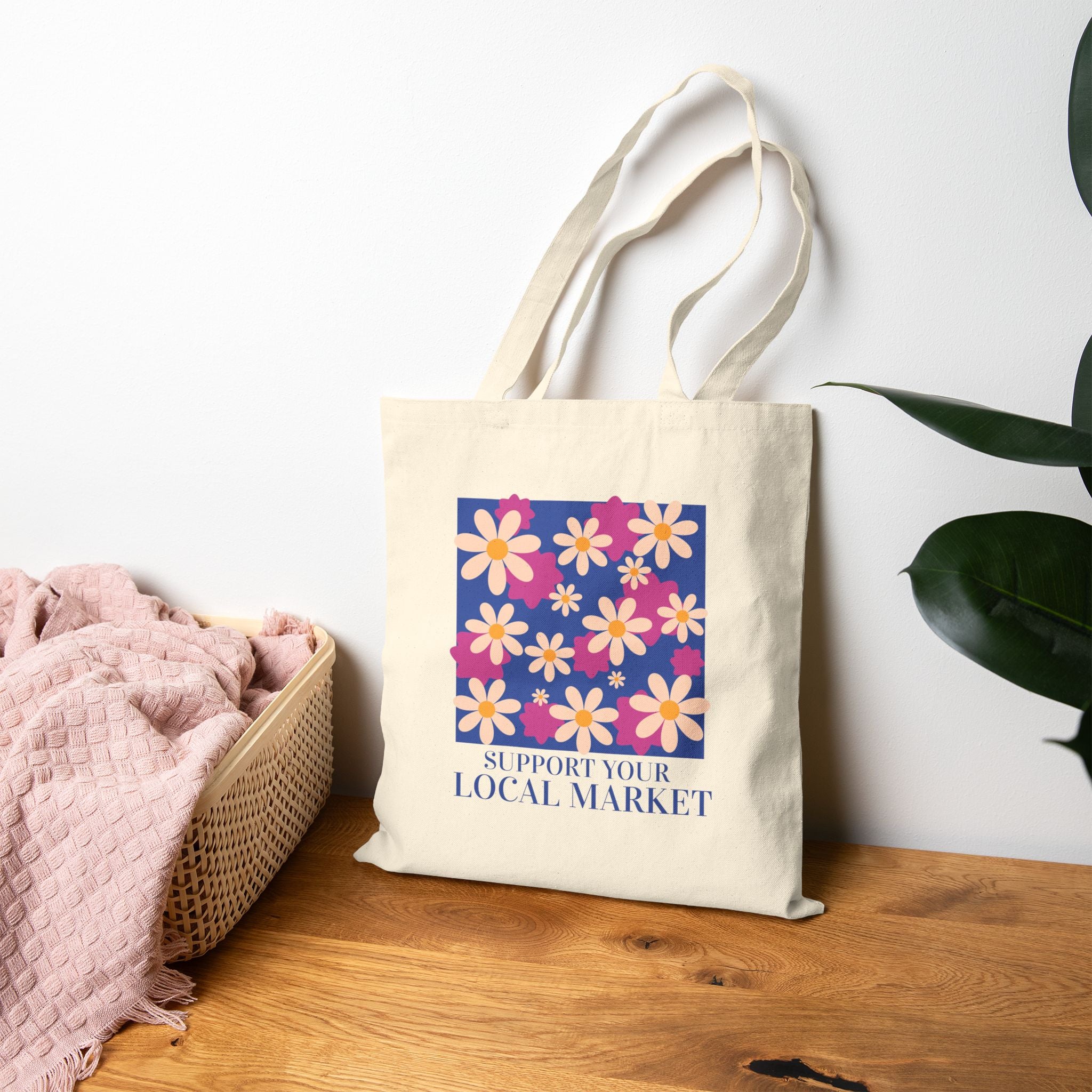 Support Your Local Market Tote Bag