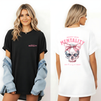 Messy Bun Mentality Skull Graphic Tee