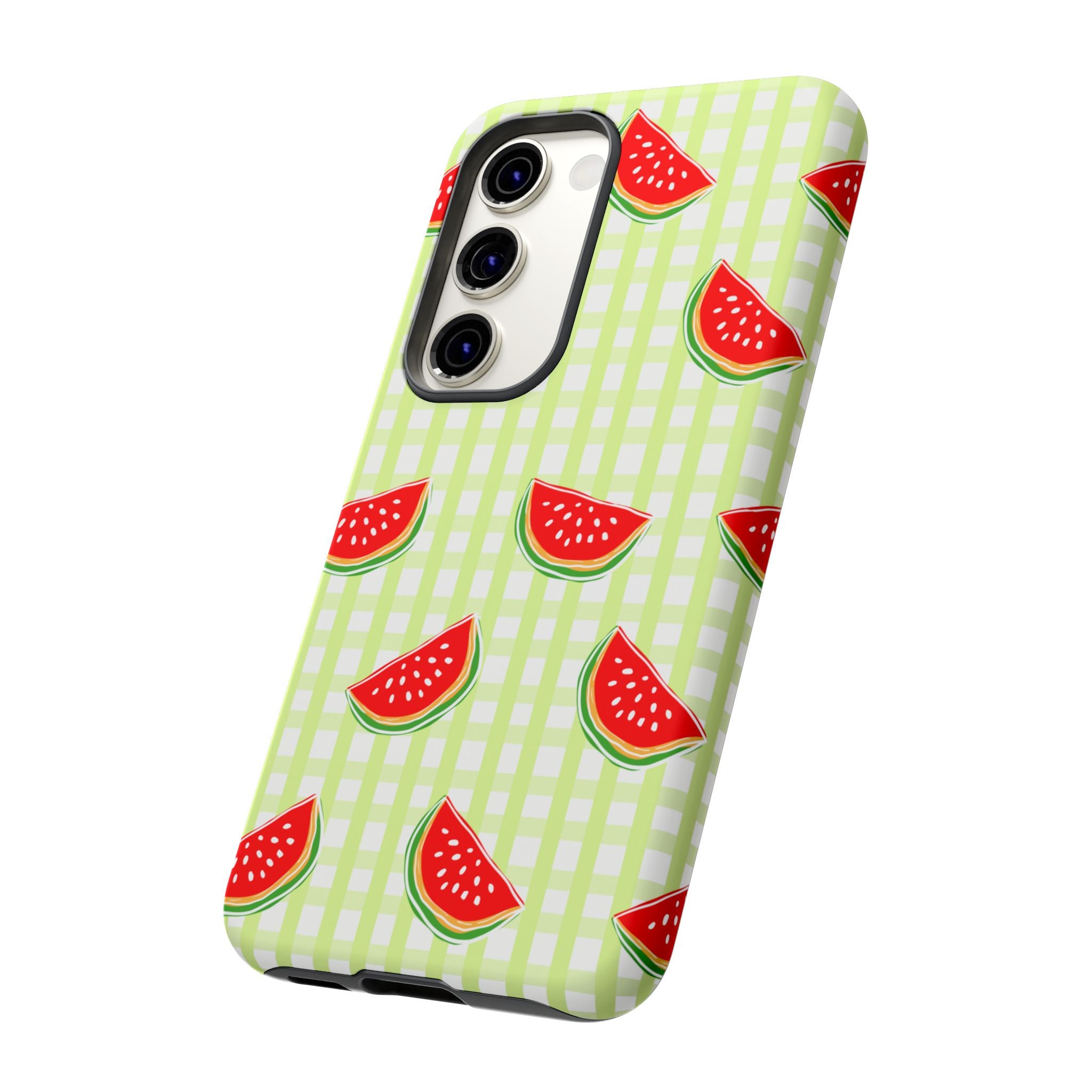 Green Plaided Pattern Watermelon