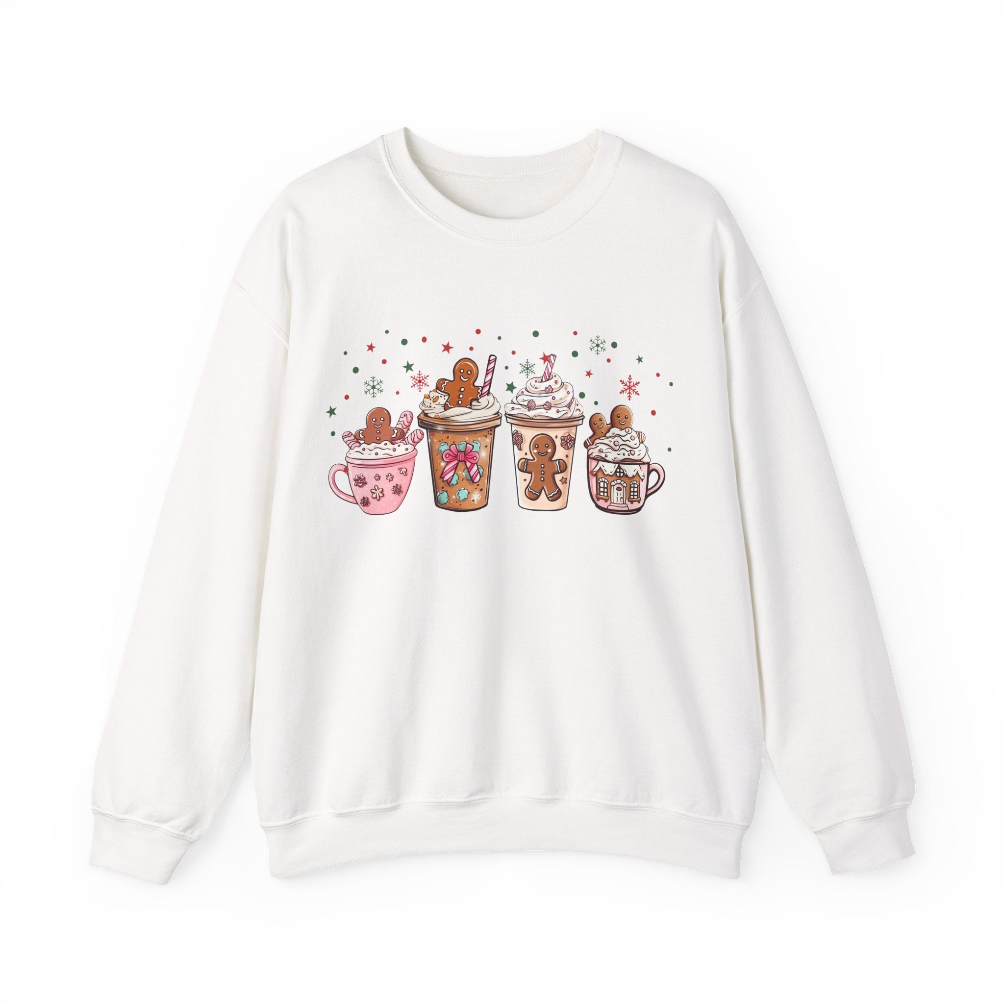 Cozy Holiday Sweatshirt with Gingerbread Design