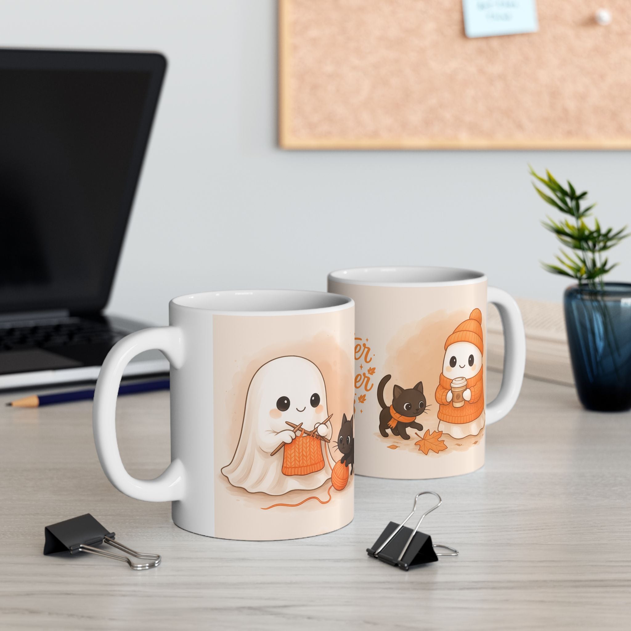 Cozy Cat-Themed Ceramic Mug