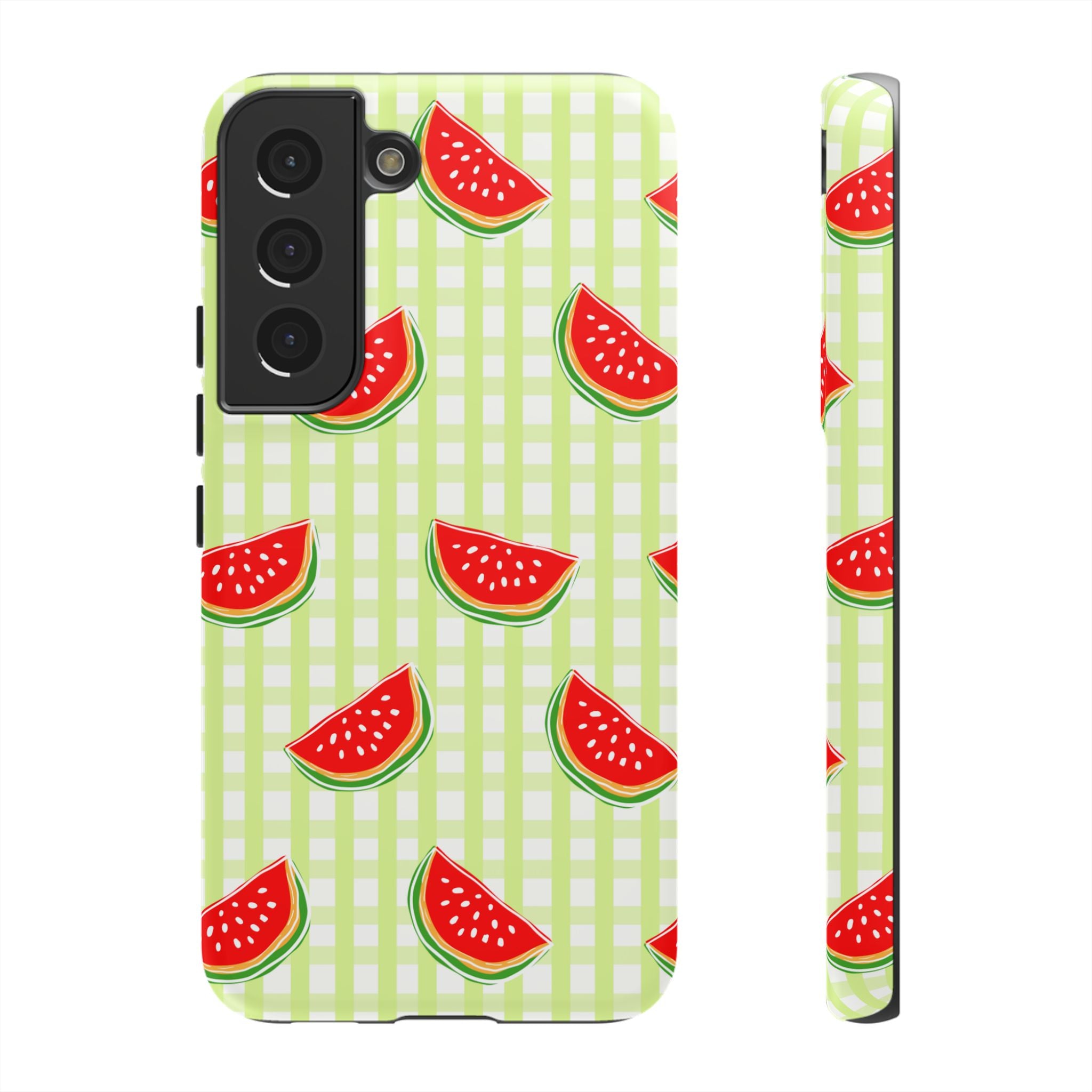 Green Plaided Pattern Watermelon