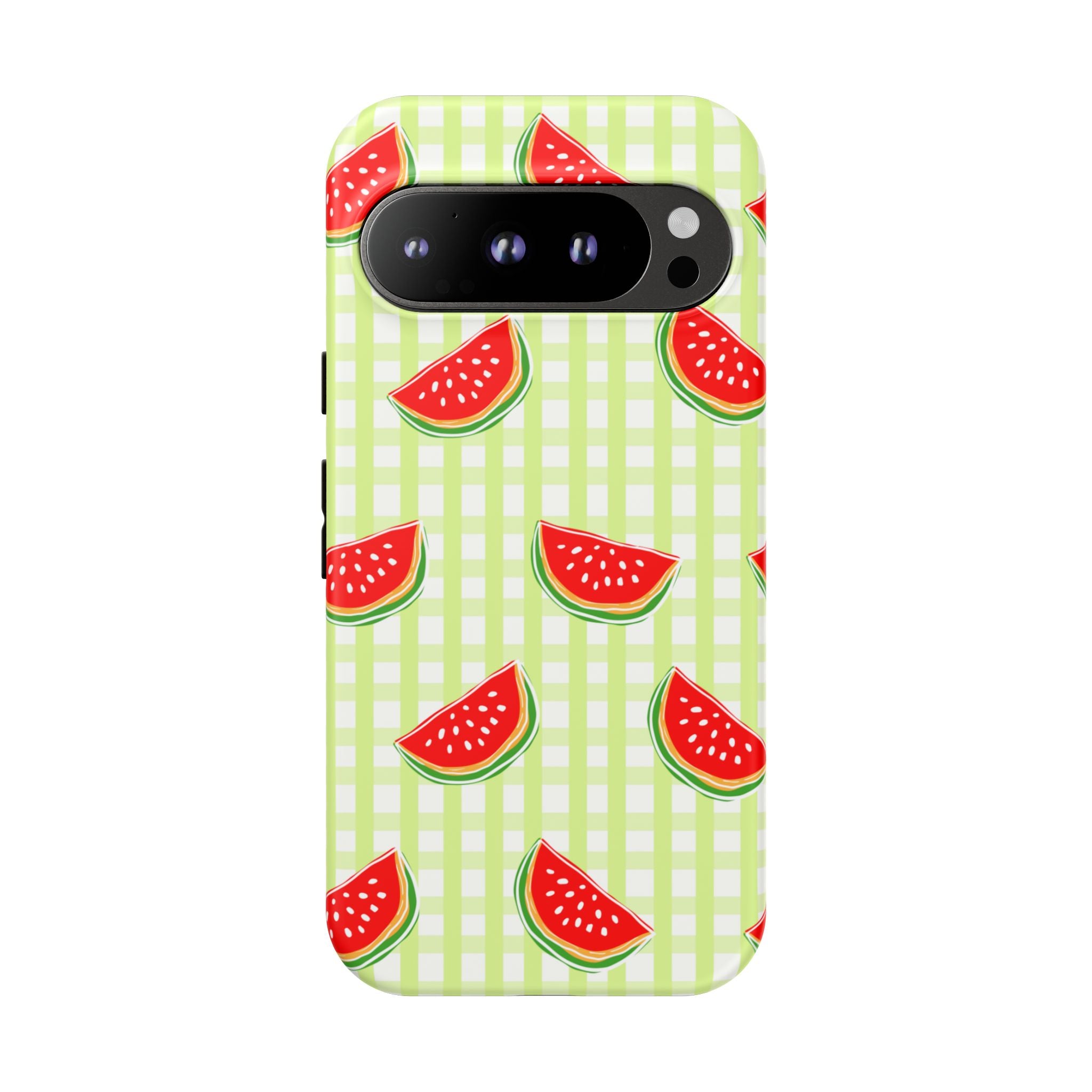 Green Plaided Pattern Watermelon