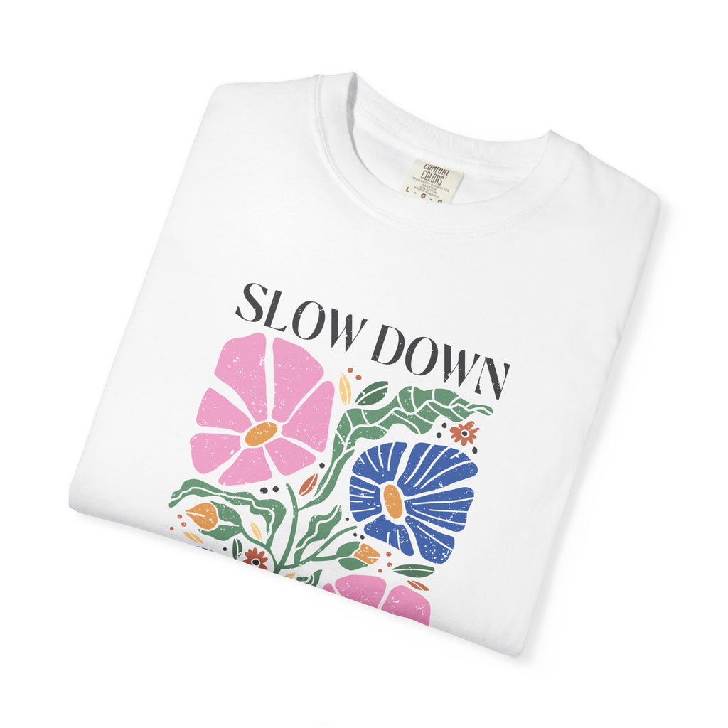 Slow Down and Soak It Up Boho Tee