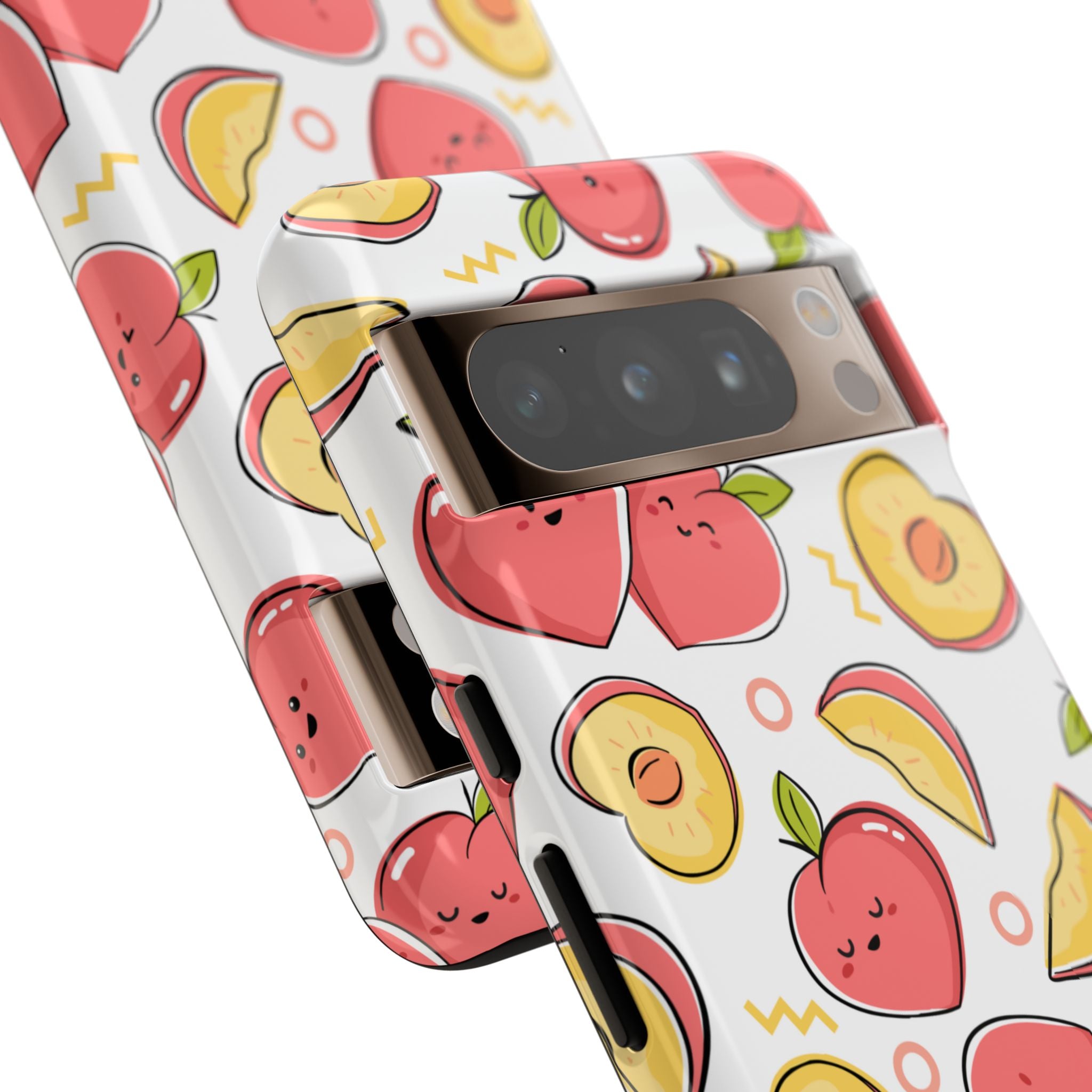Phone Cases - Peach Patterned Tough Cases