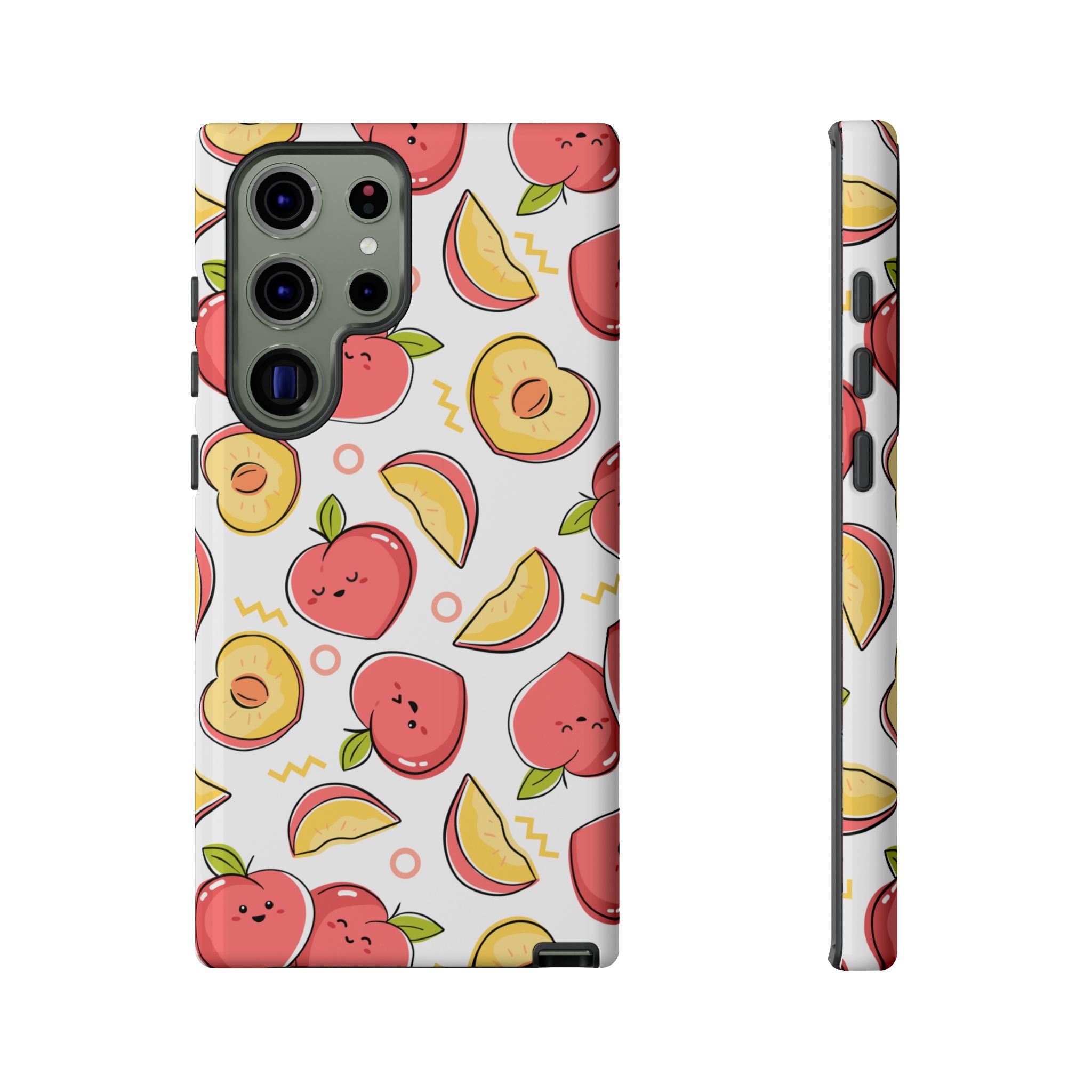 Phone Cases - Peach Patterned Tough Cases
