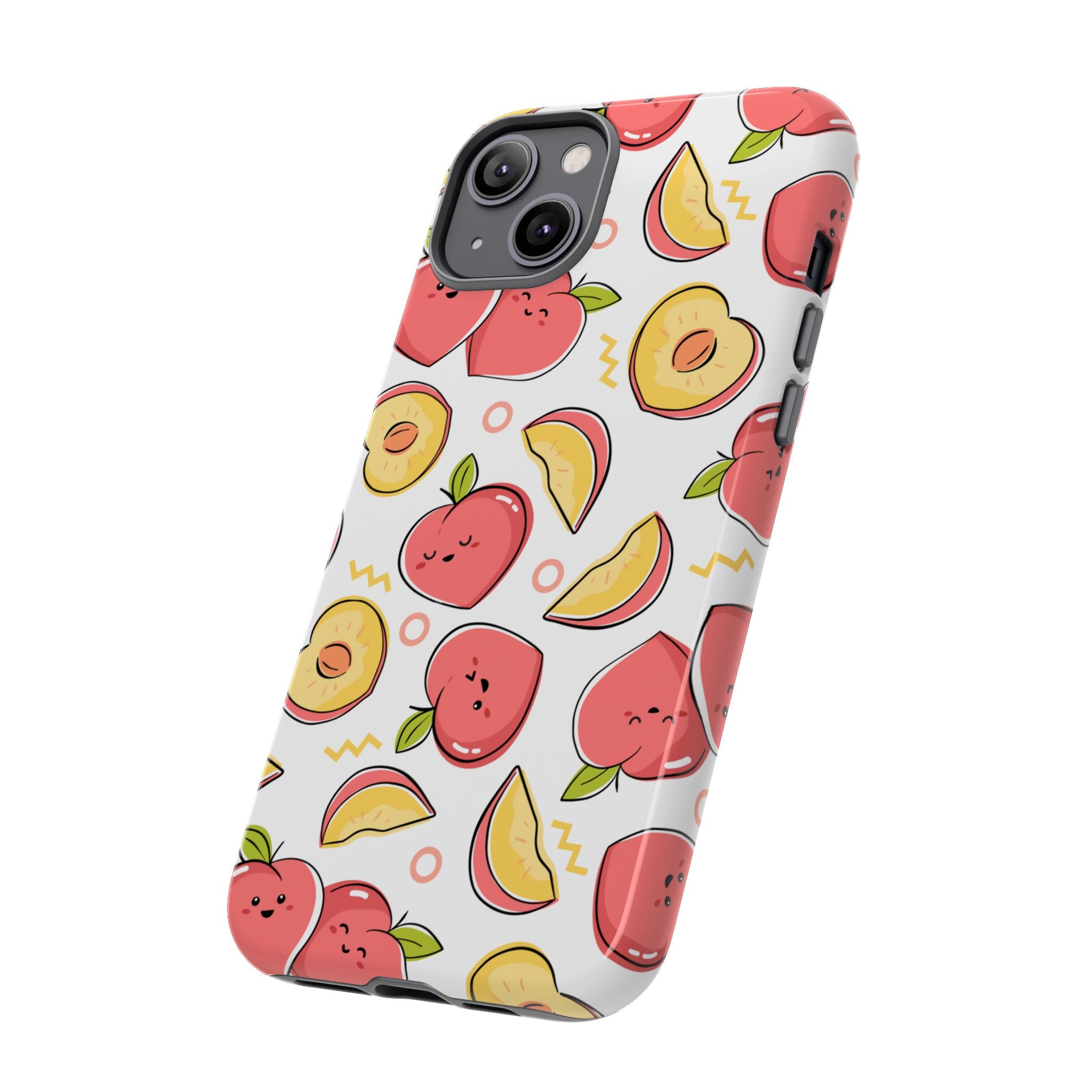 Phone Cases - Peach Patterned Tough Cases