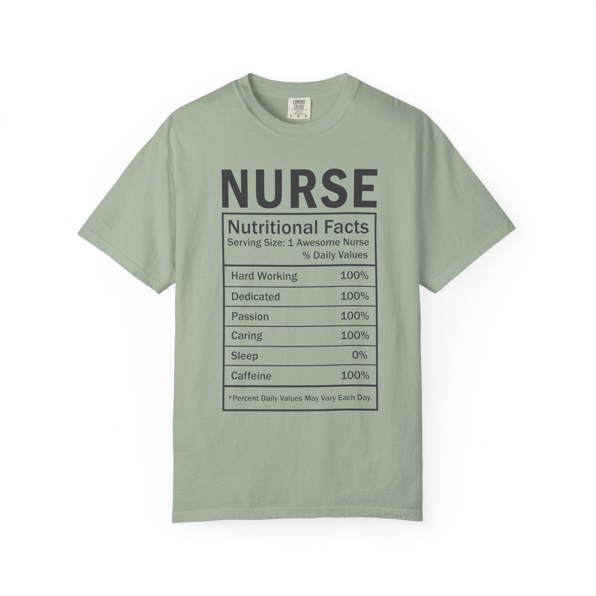 Nurse Nutritional Facts T-shirt