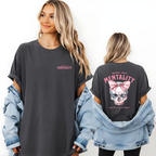 Messy Bun Mentality Skull Graphic Tee
