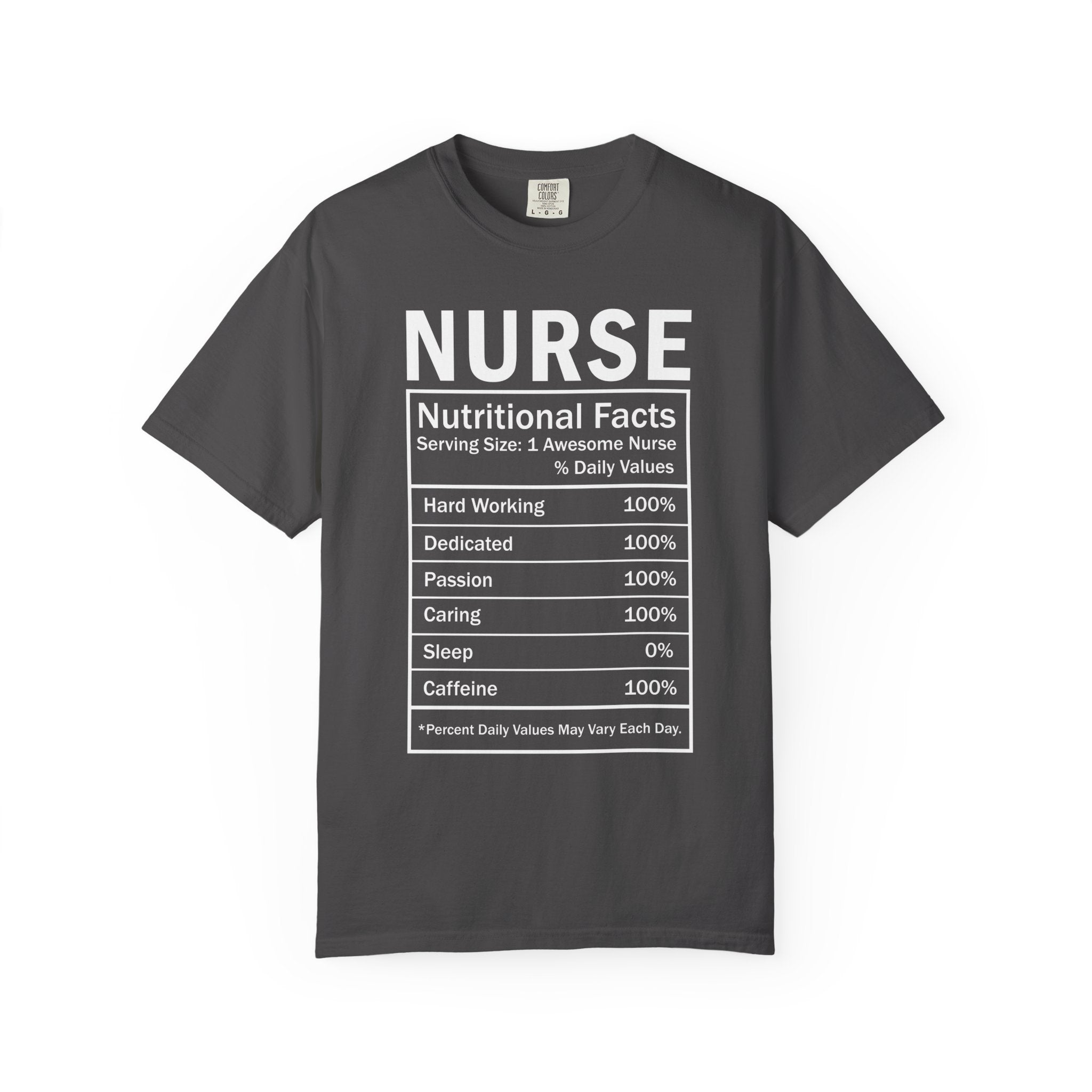 Nurse Nutritional Facts T-shirt