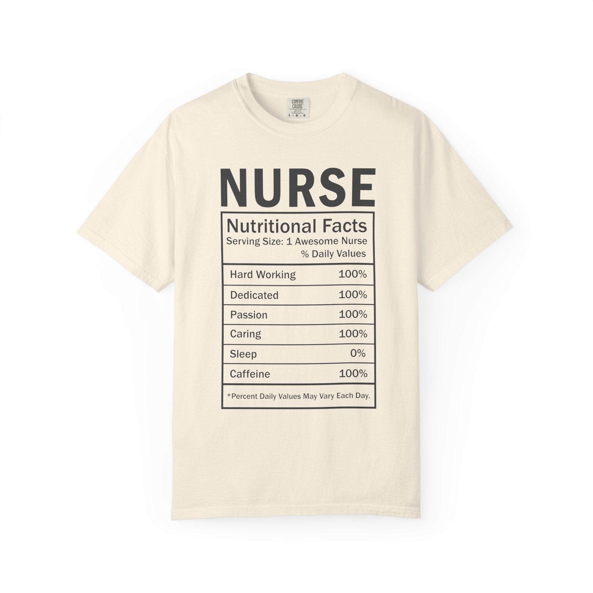 Nurse Nutritional Facts T-shirt
