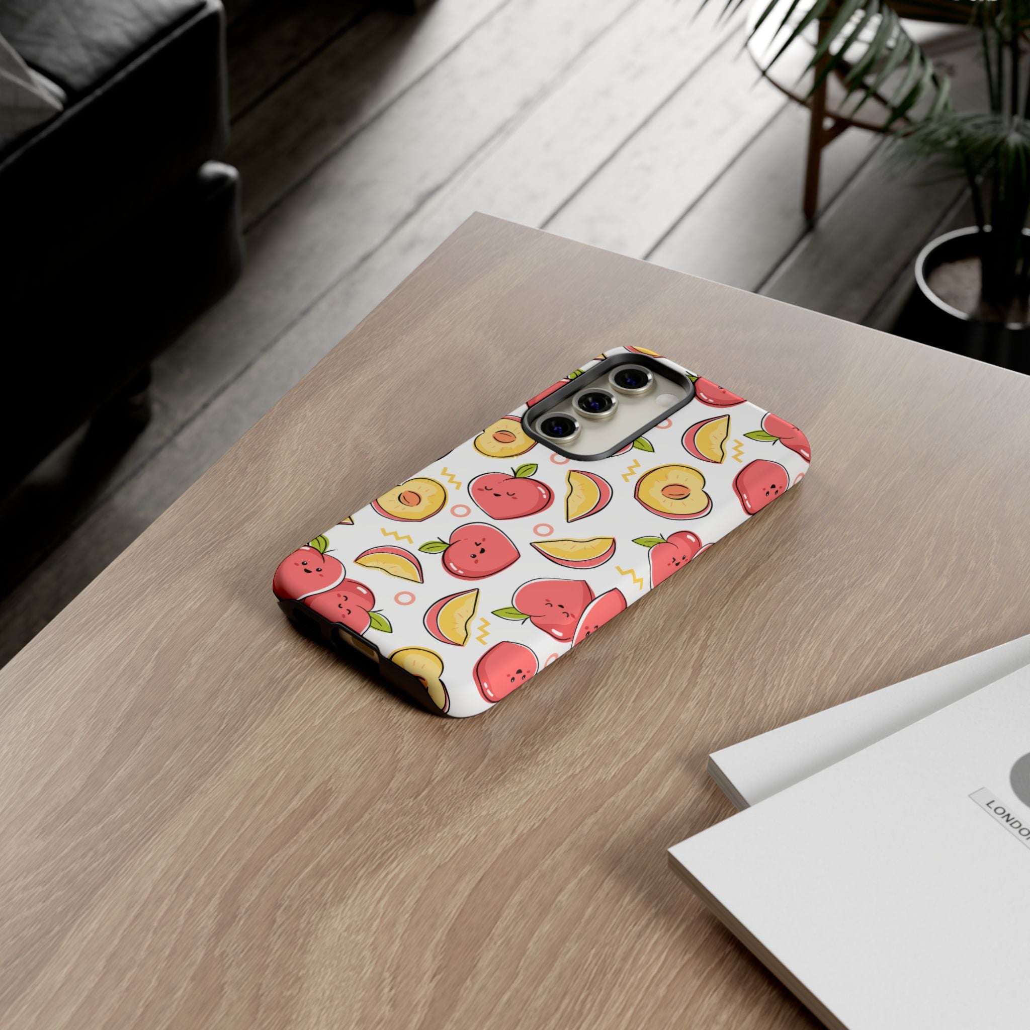 Phone Cases - Peach Patterned Tough Cases