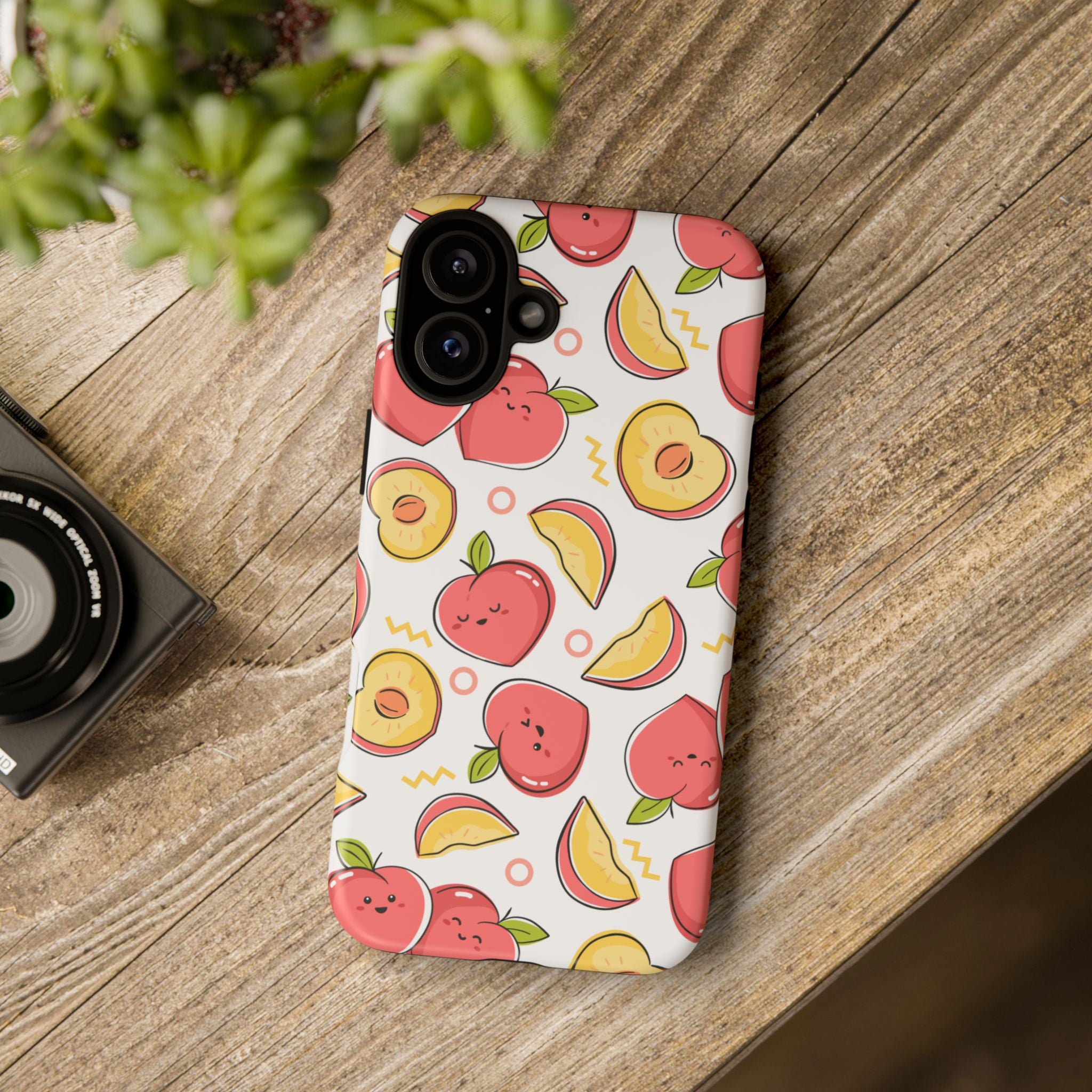 Phone Cases - Peach Patterned Tough Cases