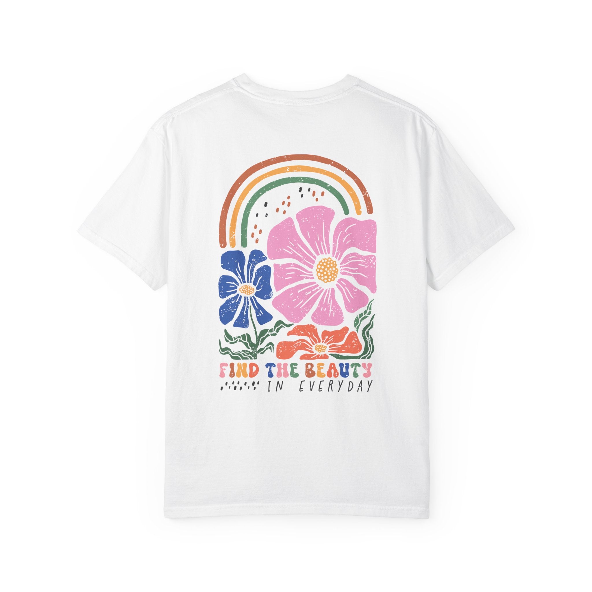 Garment-Dyed T-Shirt with Positive Vibes