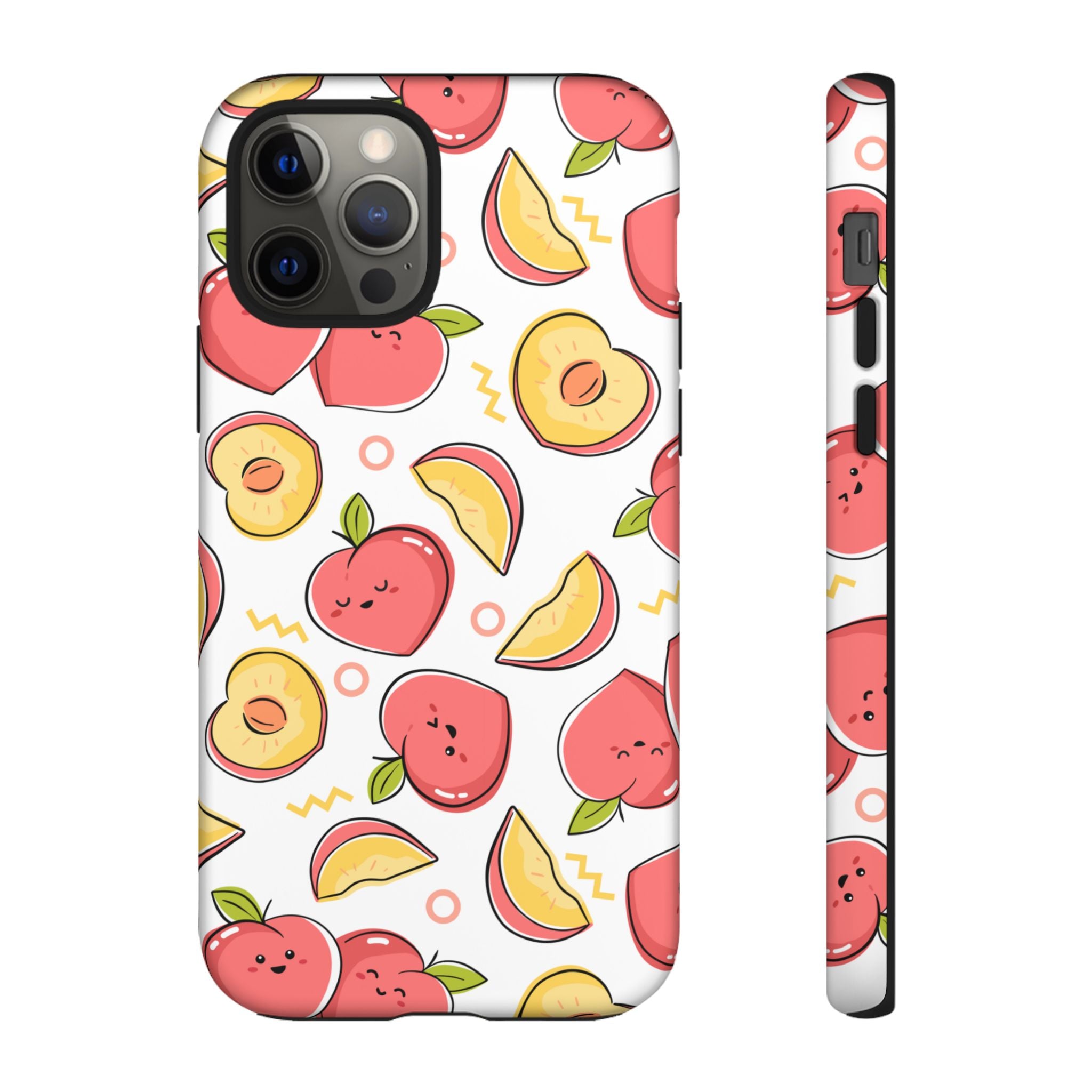 Phone Cases - Peach Patterned Tough Cases