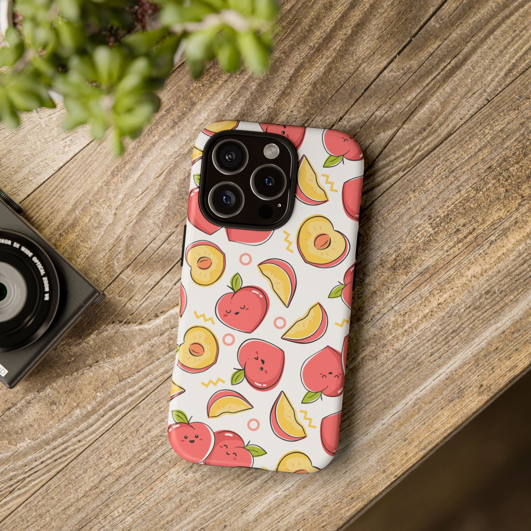 Phone Cases - Peach Patterned Tough Cases