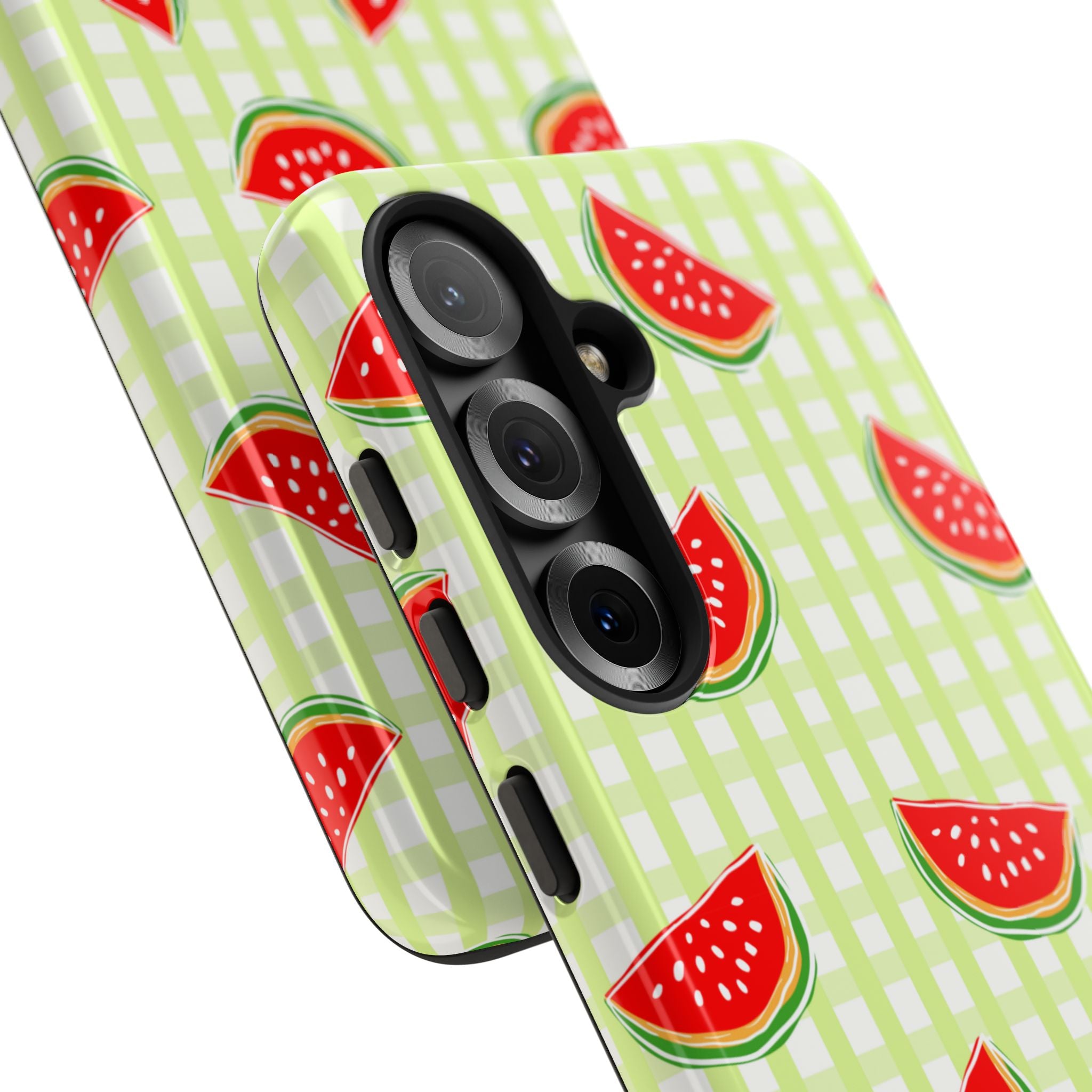 Green Plaided Pattern Watermelon