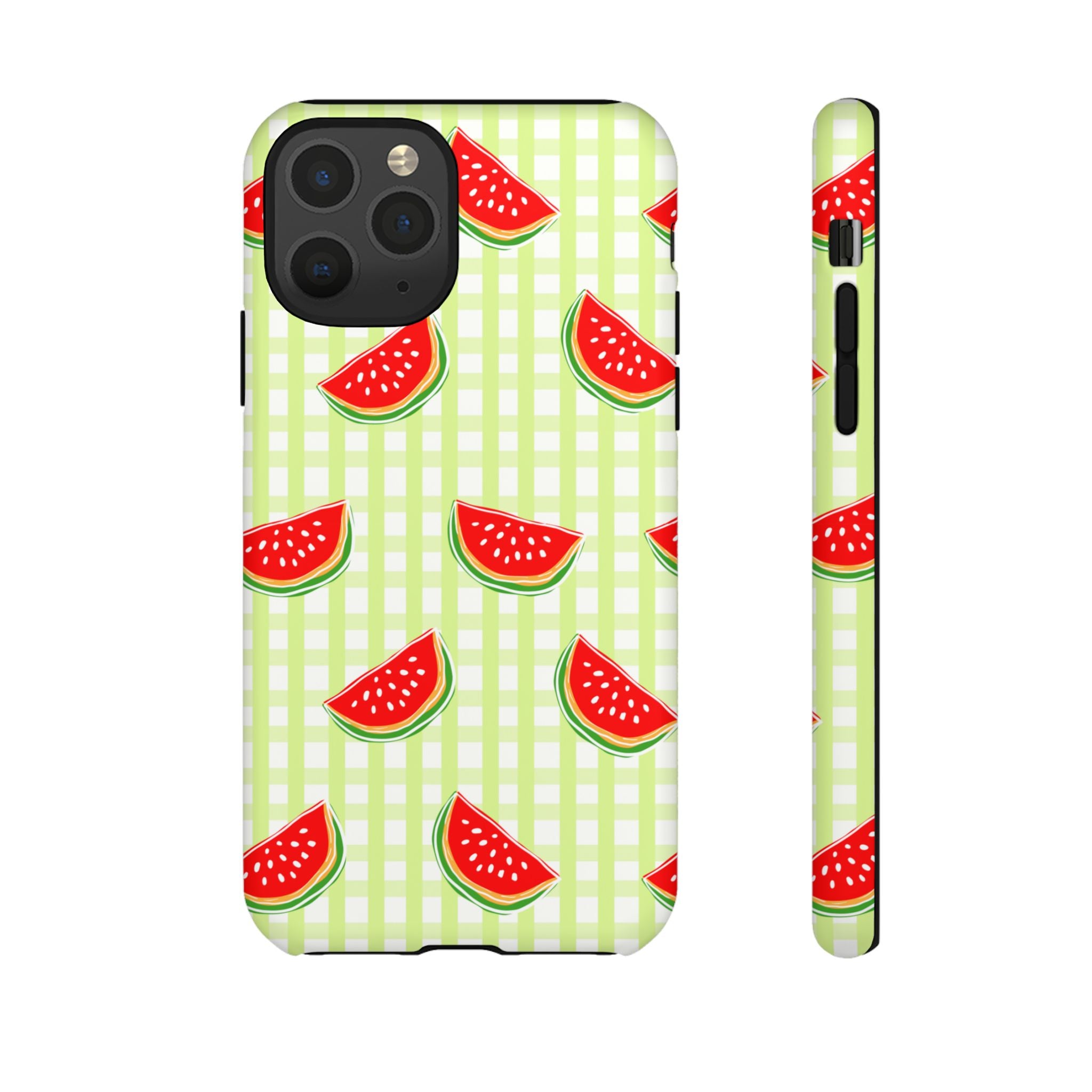 Green Plaided Pattern Watermelon