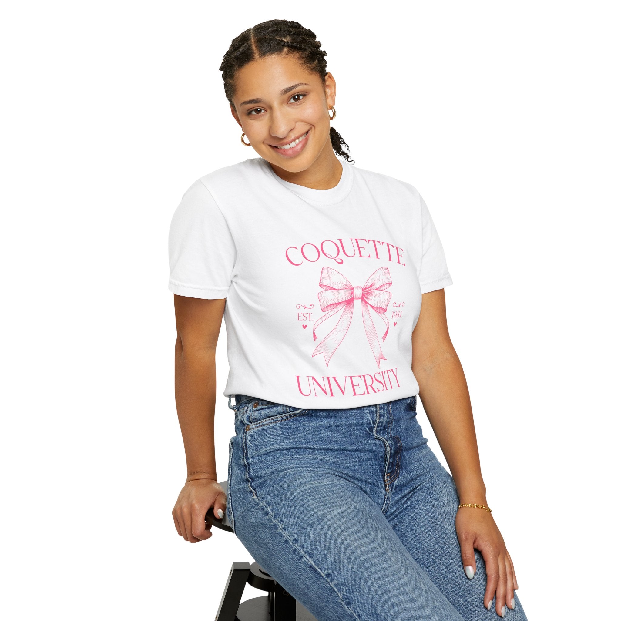 Pink Bow Coquette Graphic T-Shirt
