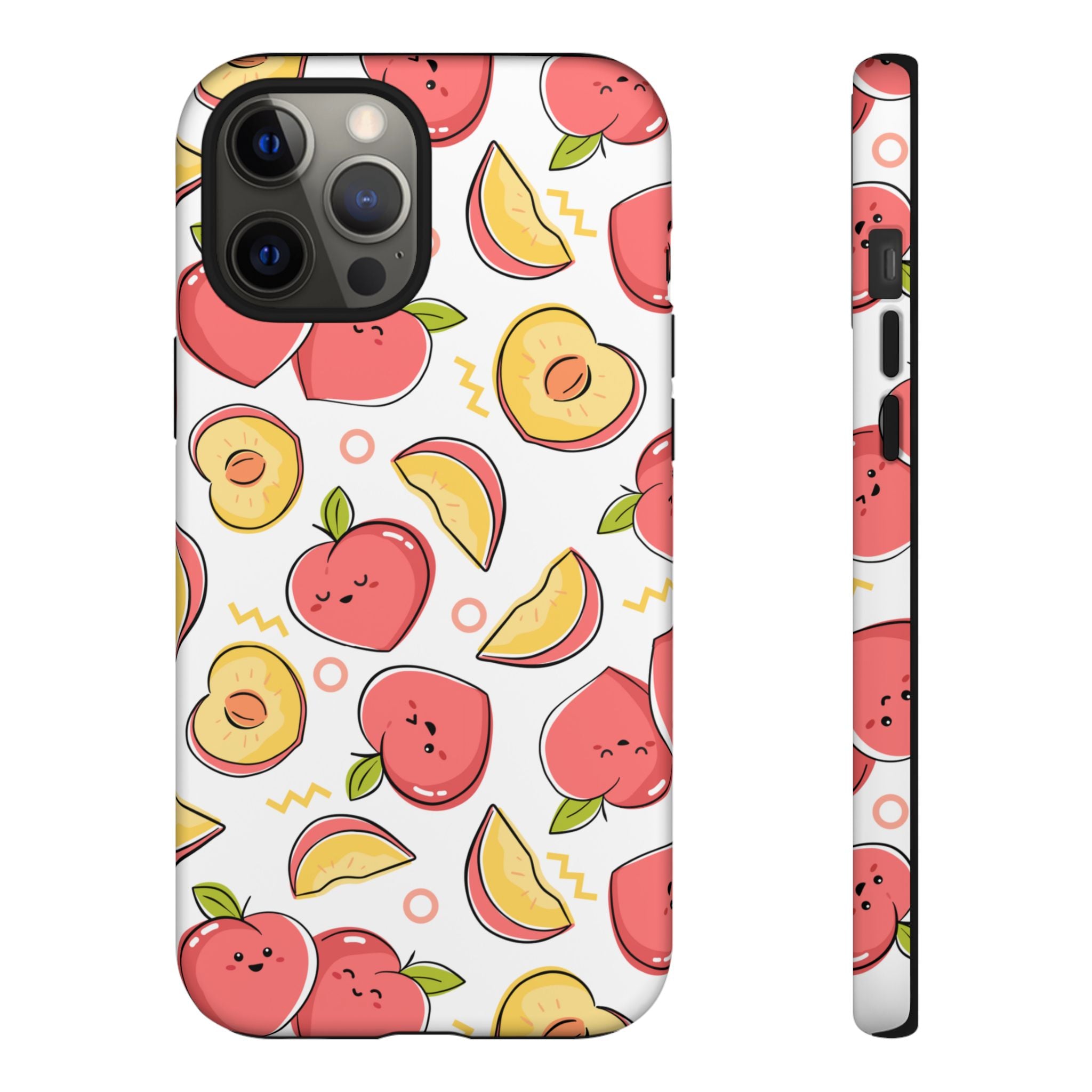 Phone Cases - Peach Patterned Tough Cases