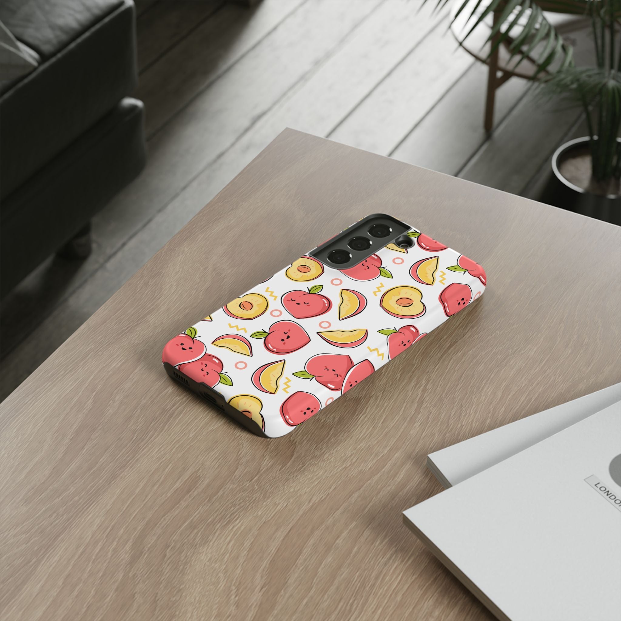Phone Cases - Peach Patterned Tough Cases