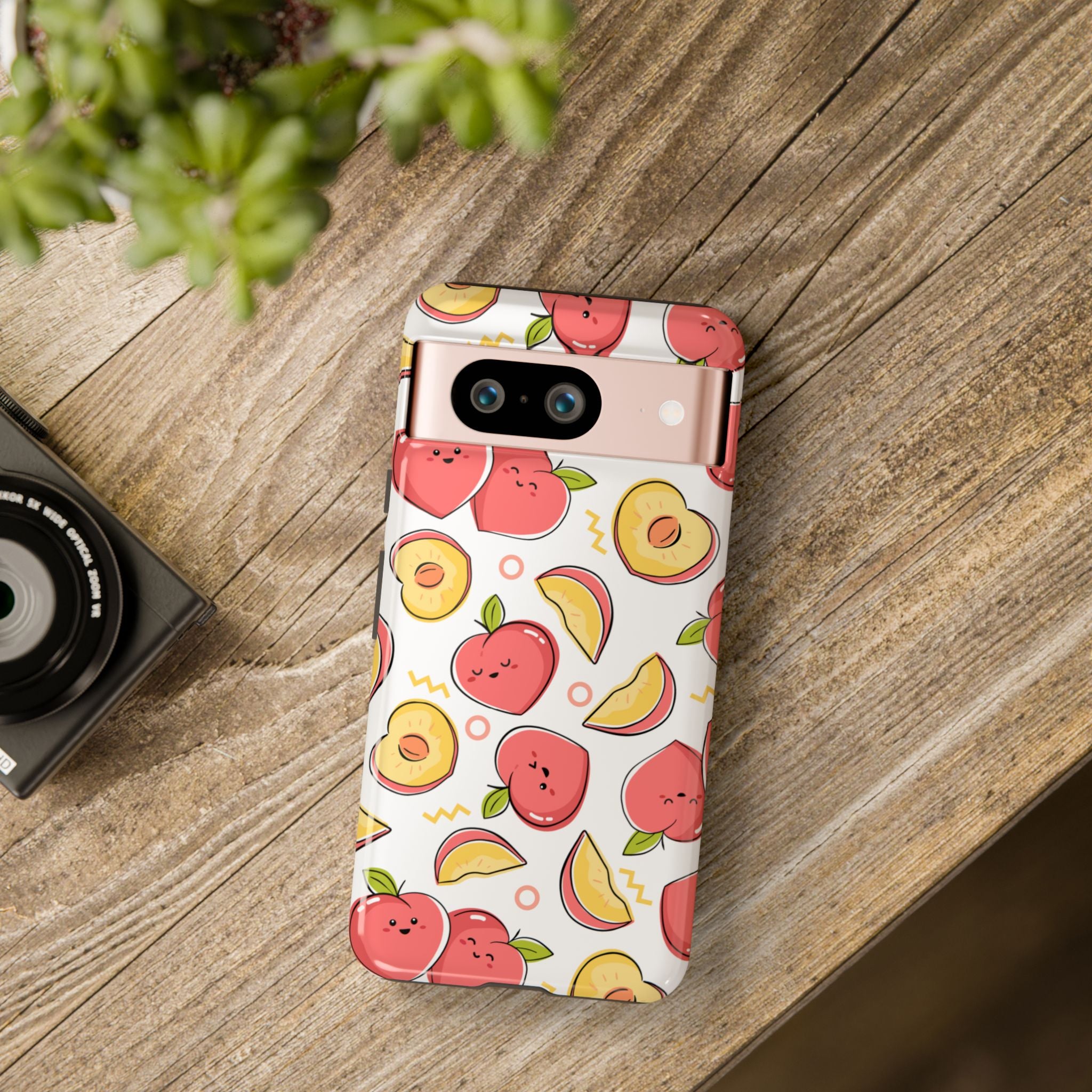 Phone Cases - Peach Patterned Tough Cases