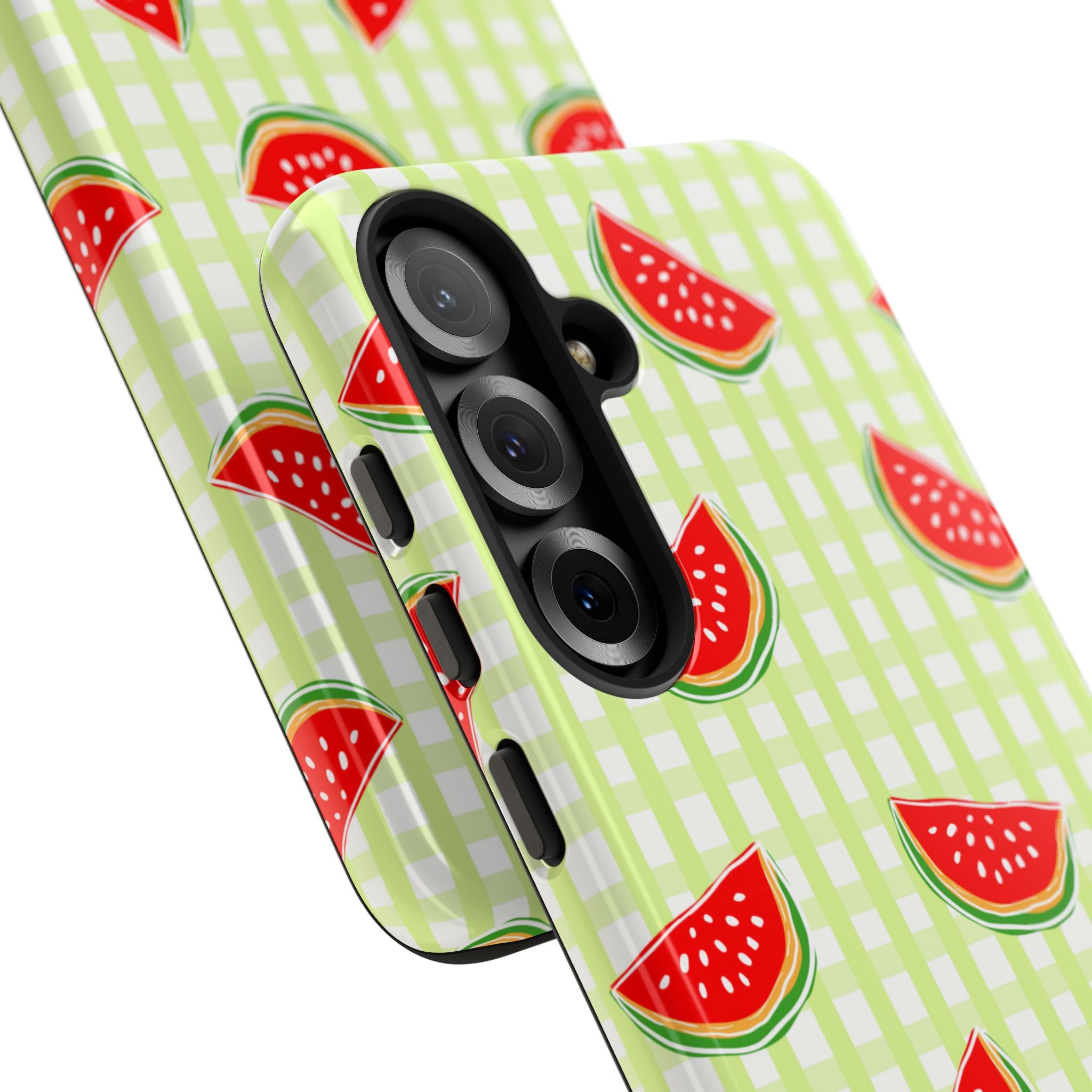 Green Plaided Pattern Watermelon
