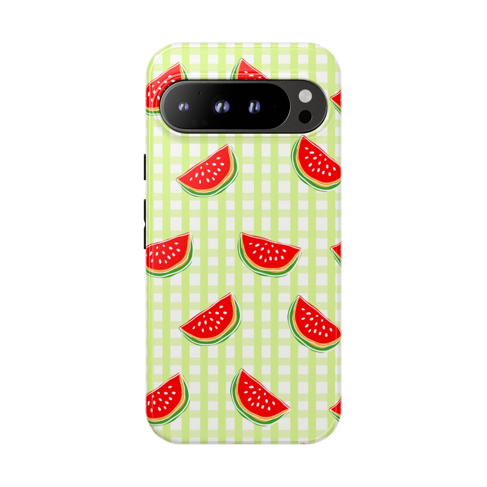 Green Plaided Pattern Watermelon