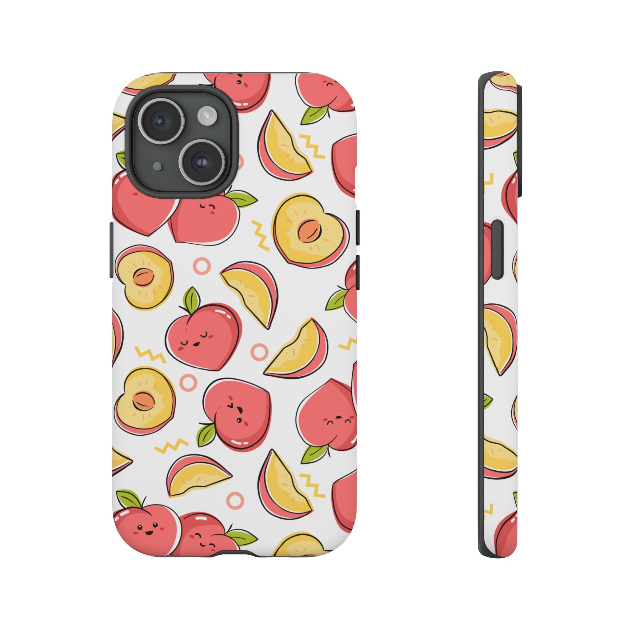 Phone Cases - Peach Patterned Tough Cases
