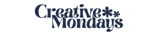 Text 'Creative Mondays' in a decorative font on a white background