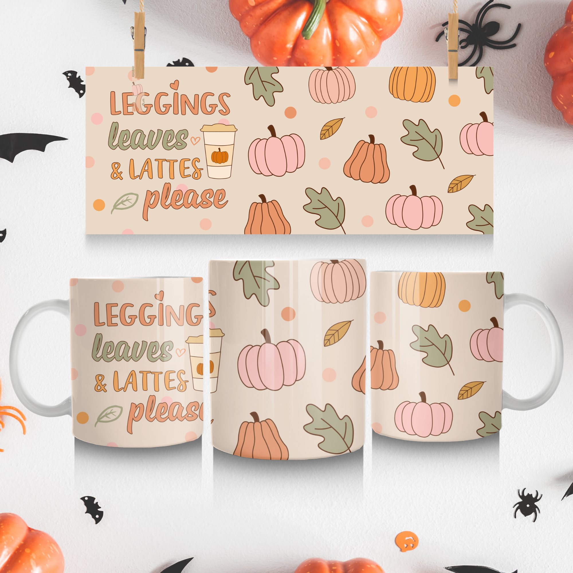 Cute Pumpkin Coffee Cup
