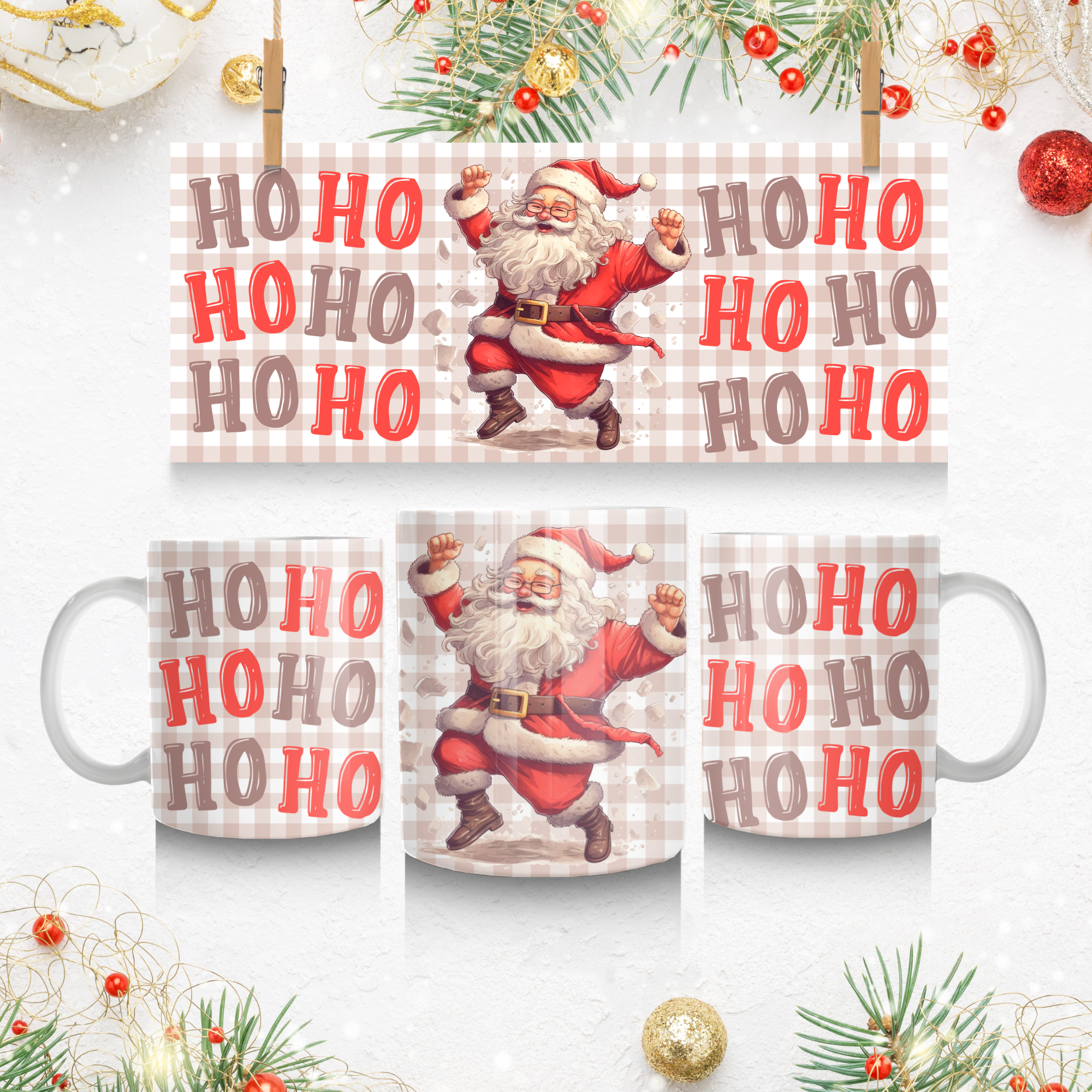Festive Santa Mug