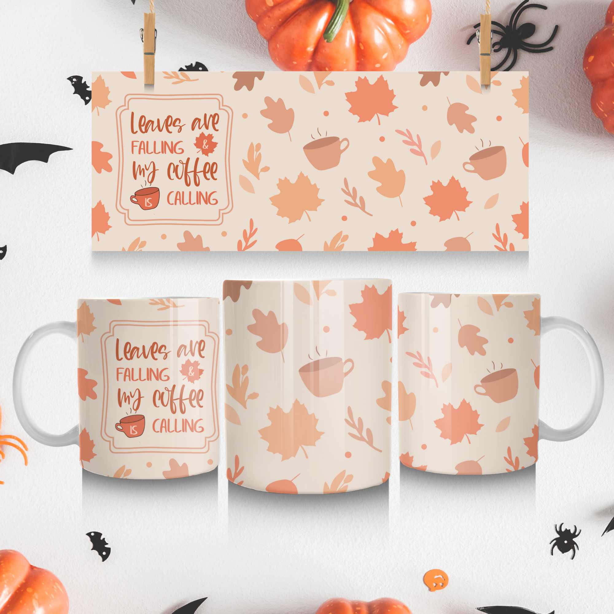 Autumn Leaves Ceramic Mug