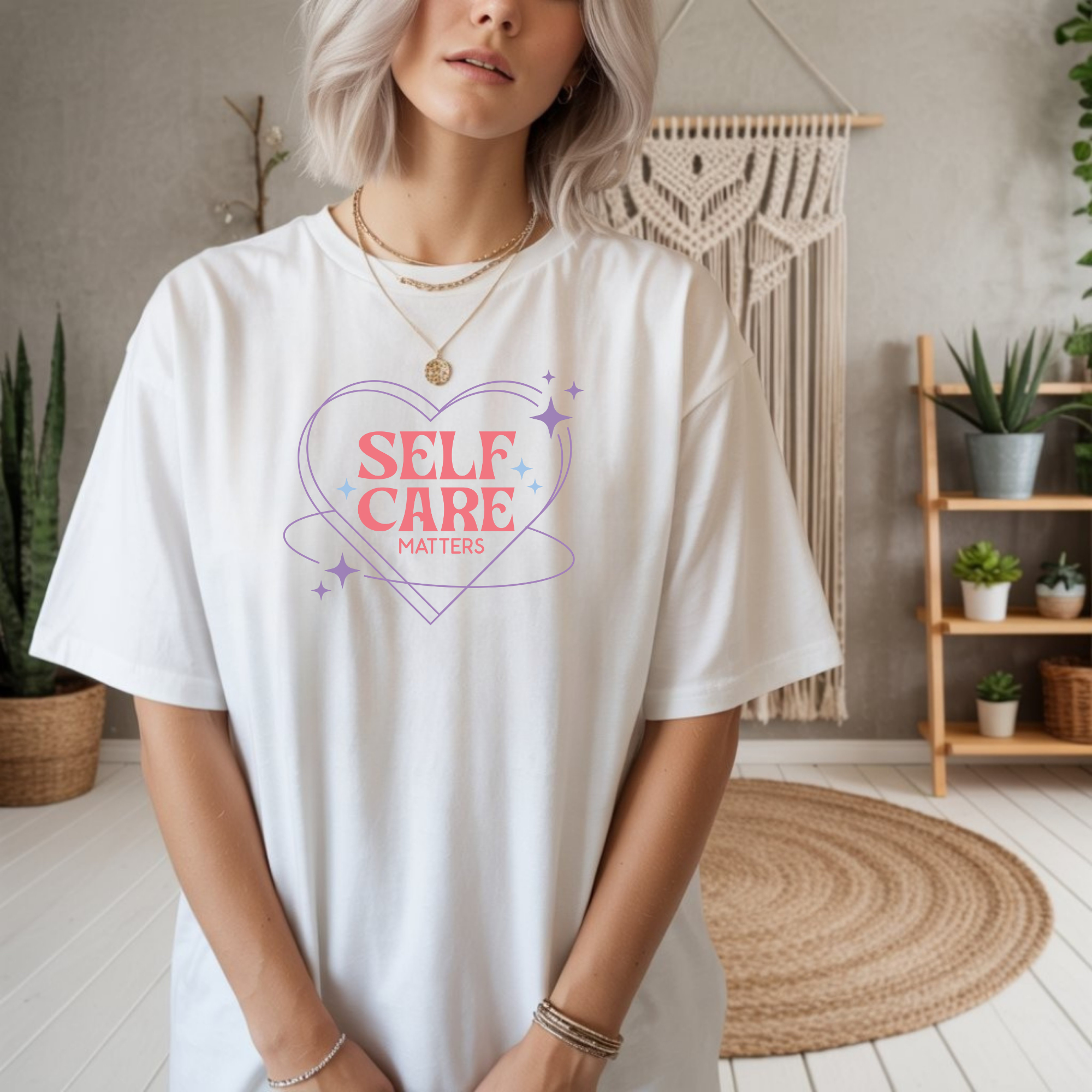 Self Care Unisex Garment-Dyed T-Shirt