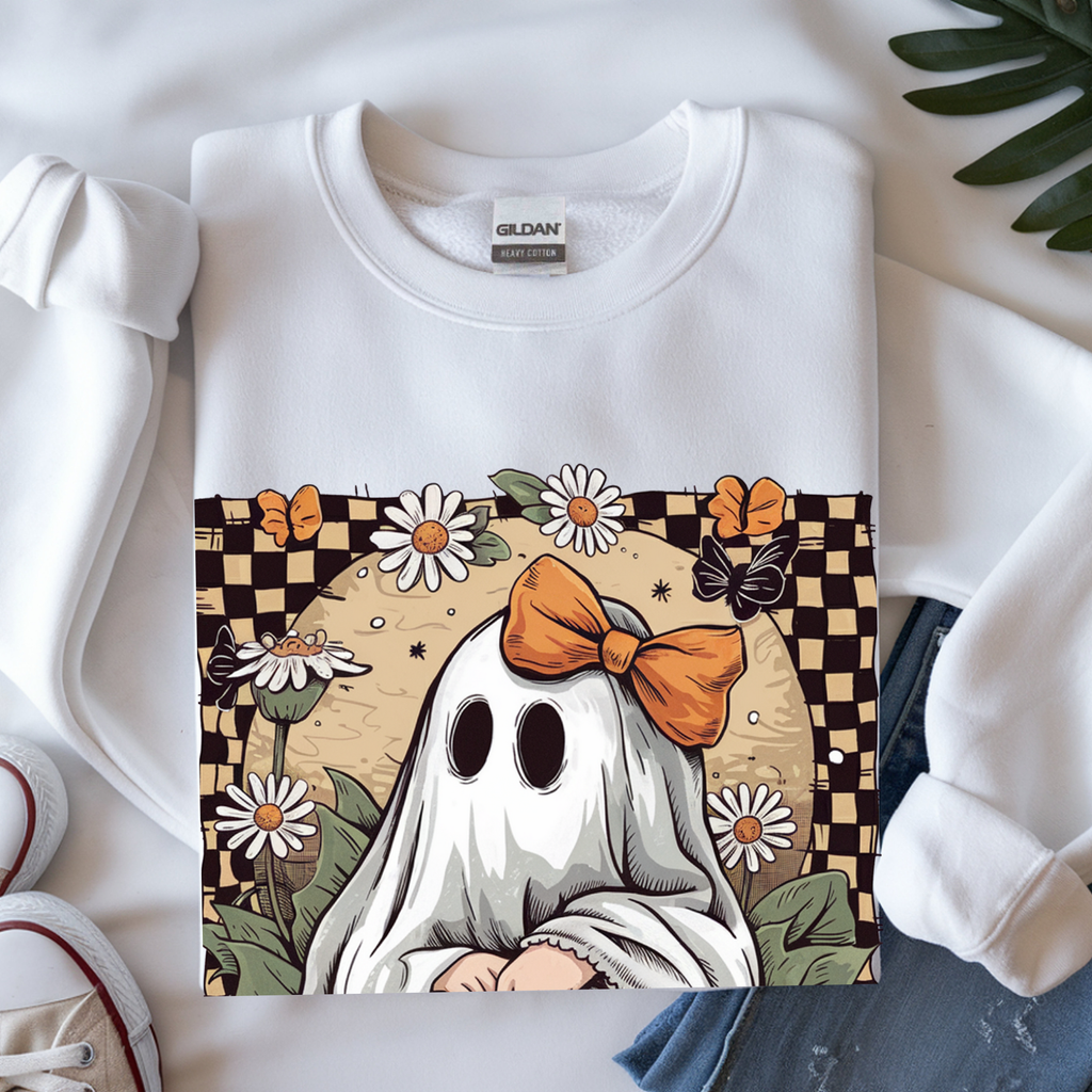 Halloween Ghost Crewneck Sweatshirt